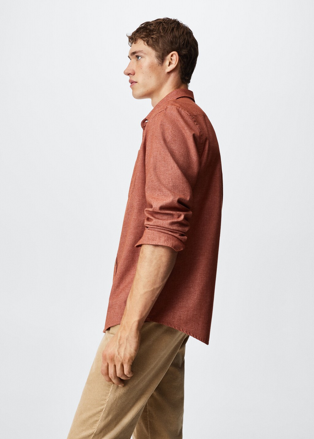 Chest-pocket cotton shirt - Details of the article 1