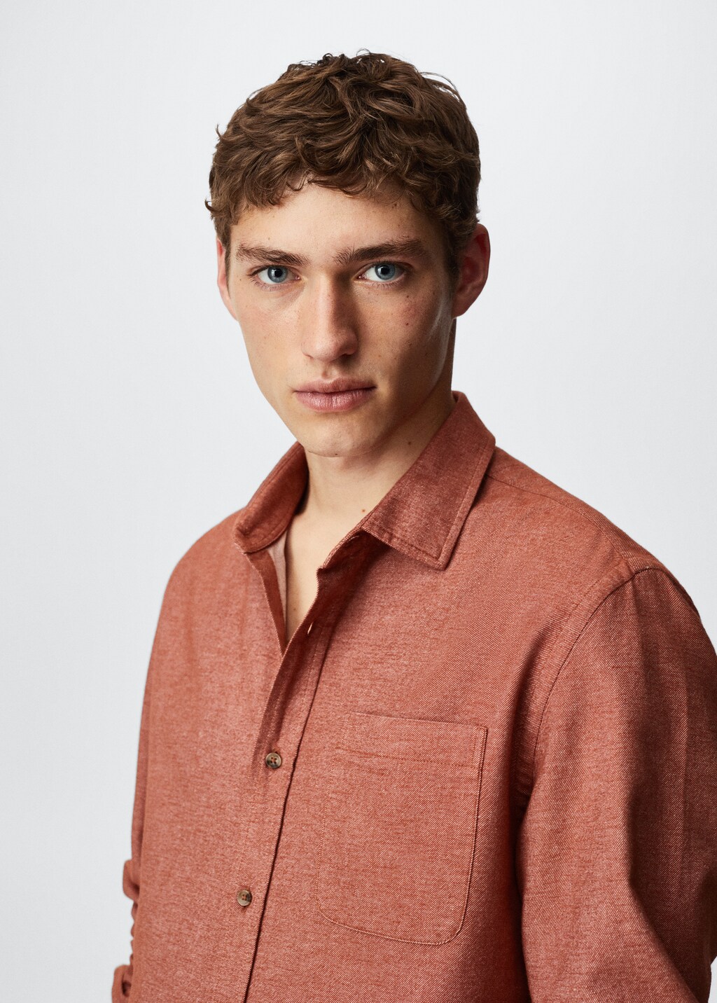 Chest-pocket cotton shirt - Details of the article 2