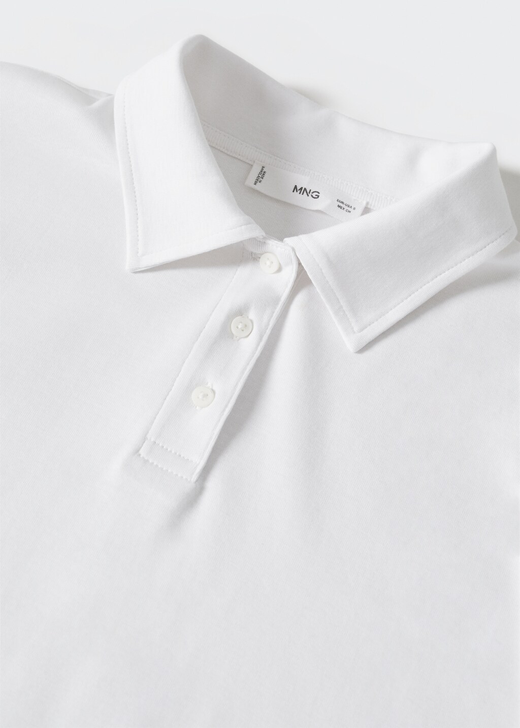 Long-sleeved cotton jersey polo shirt - Details of the article 8