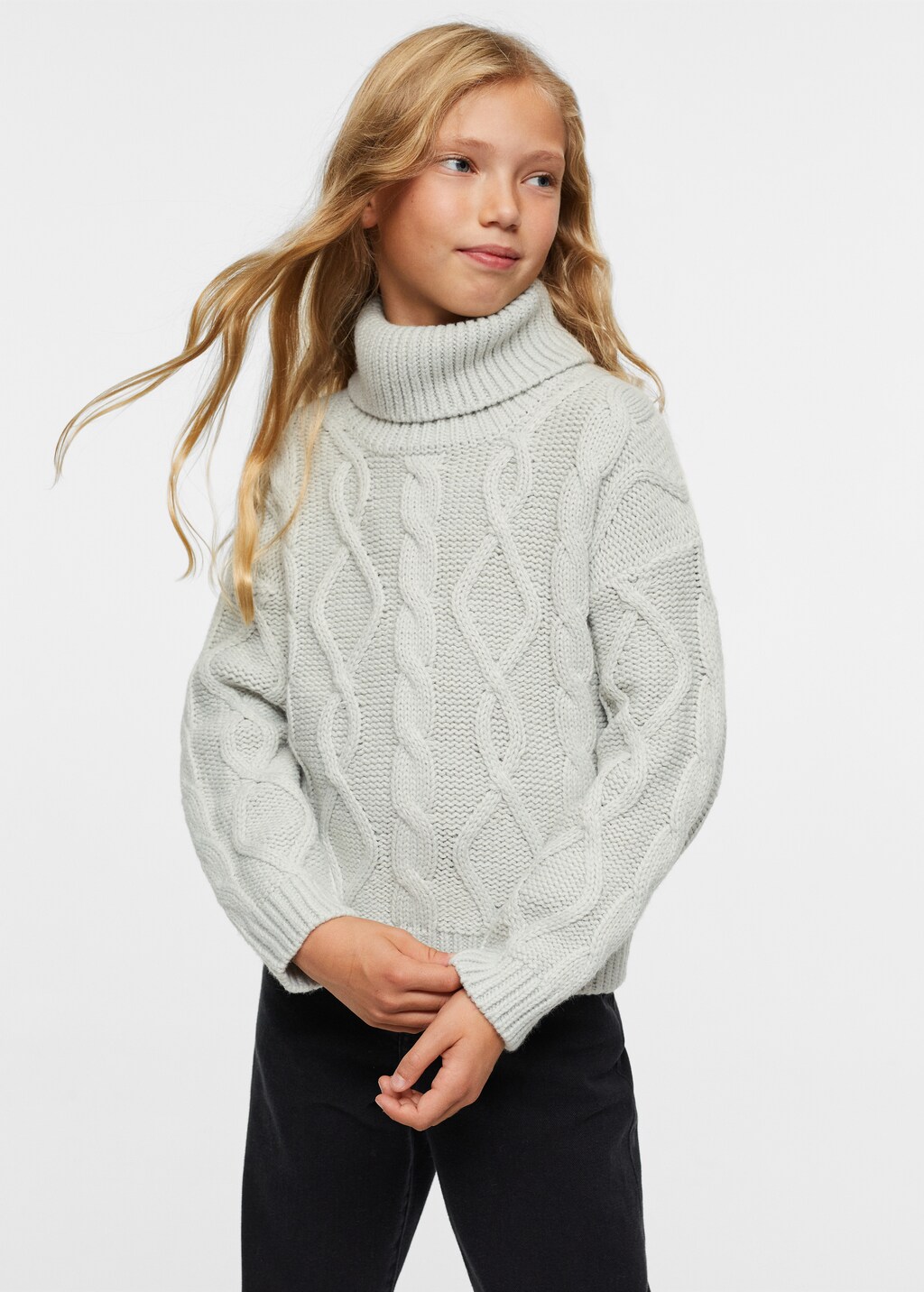 Cable-knit sweater - Medium plane