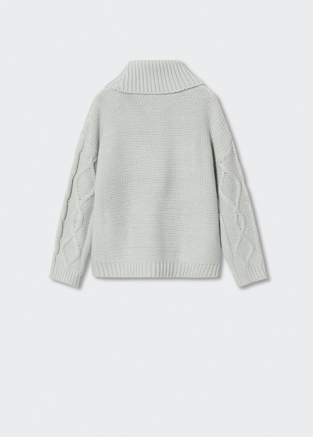 Cable-knit sweater - Reverse of the article