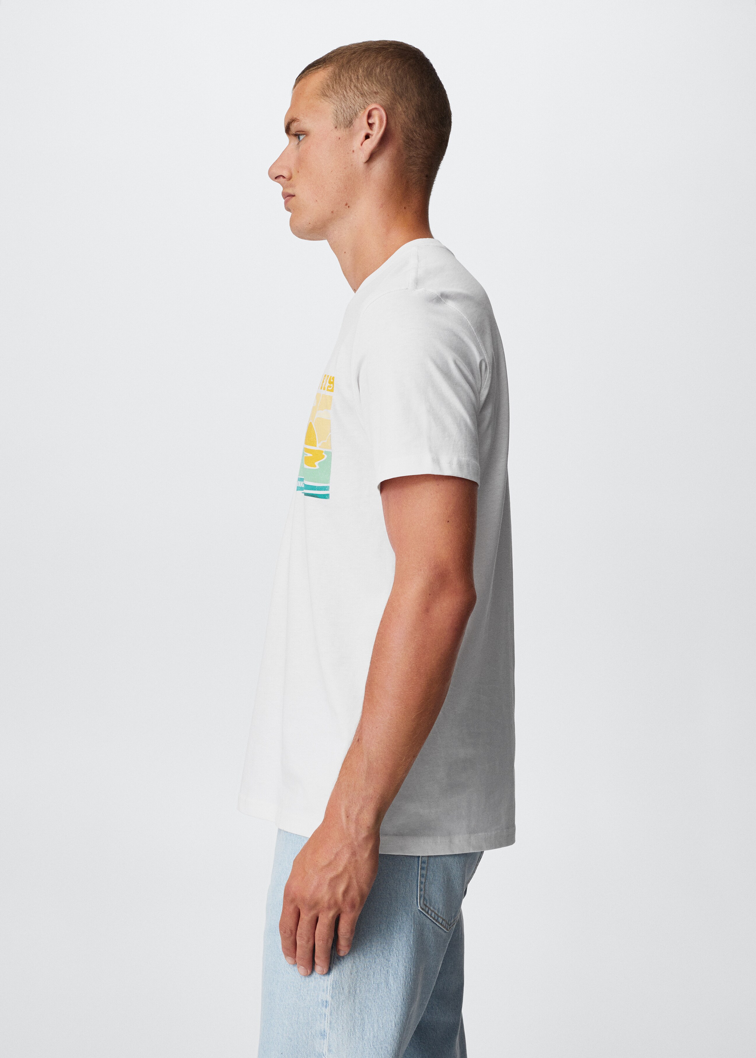 Printed cotton-blend T-shirt - Details of the article 6