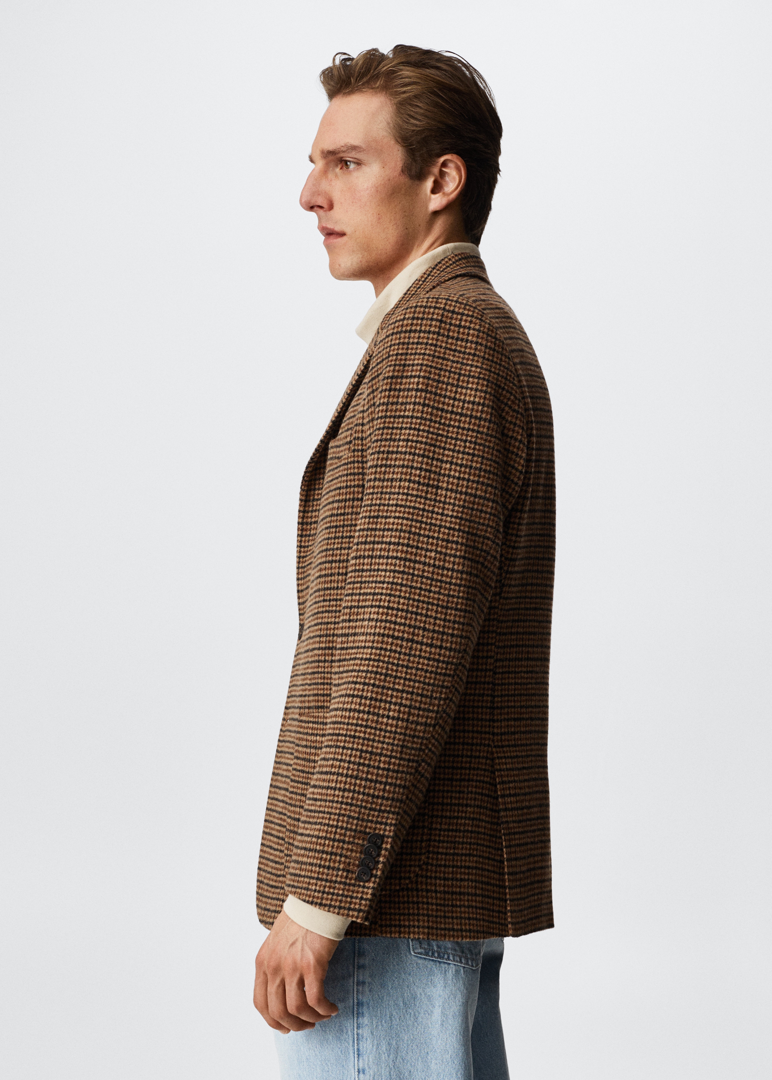 Houndstooth wool-blend blazer - Details of the article 4