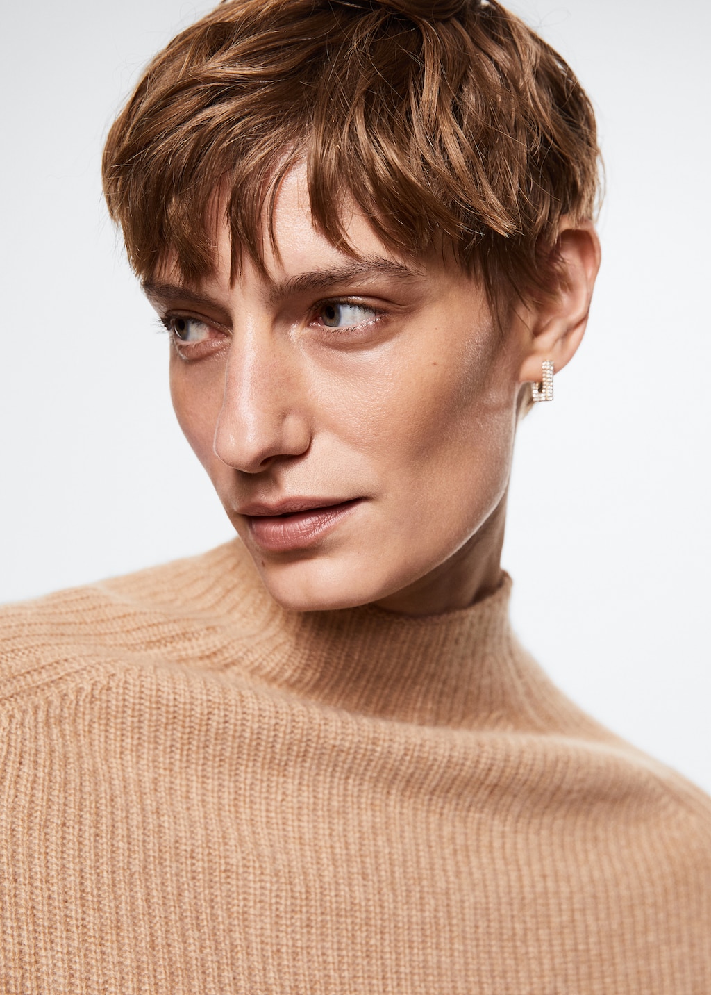 100% cashmere perkins-neck sweater - Details of the article 2