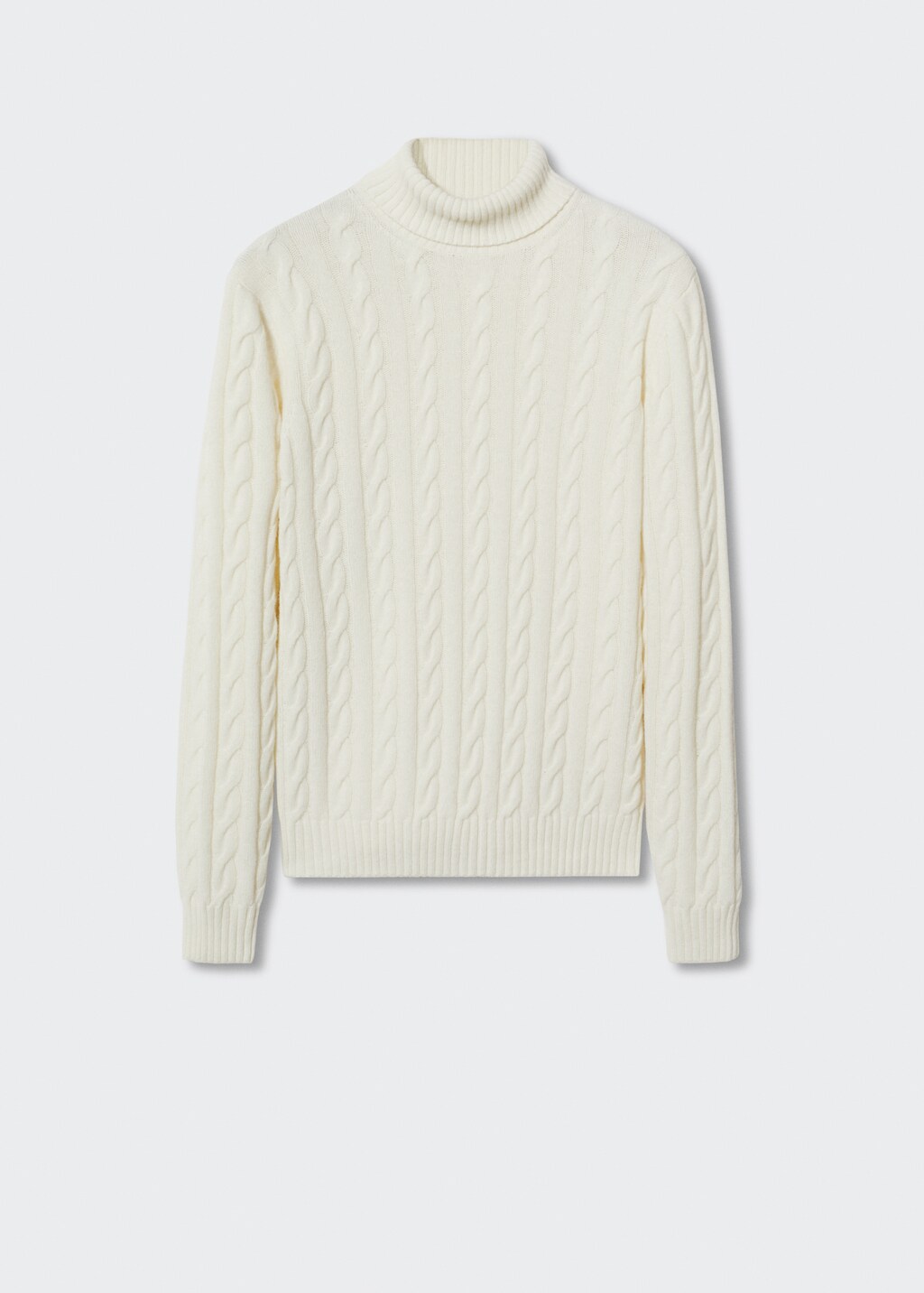 Cable-knit wool-blend sweater