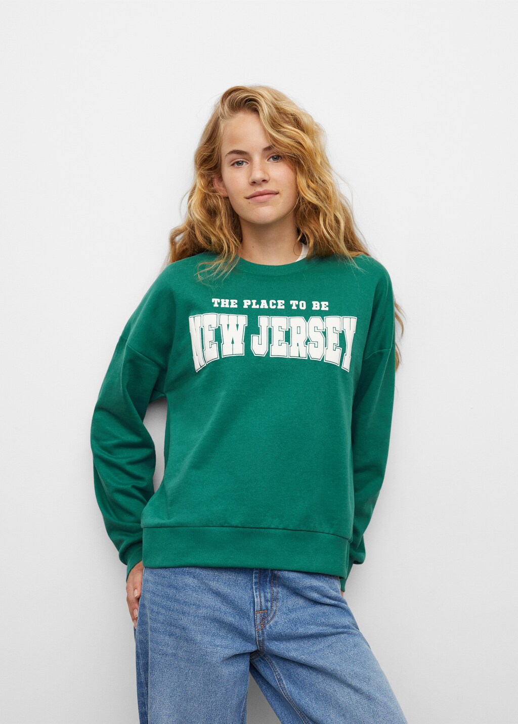 Message cotton sweatshirt - Medium plane