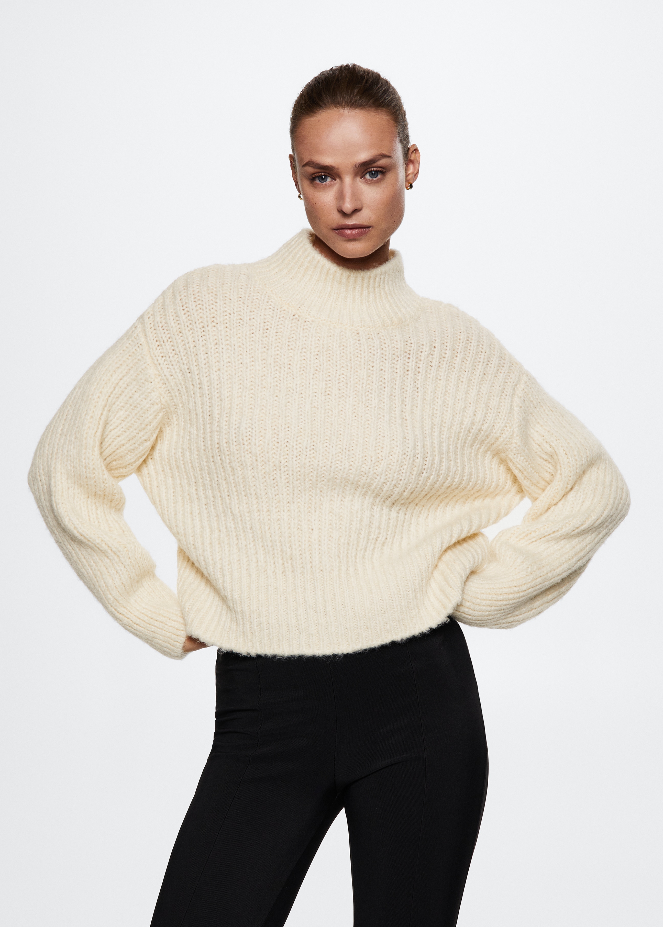 Pull-over col montant - Plan moyen