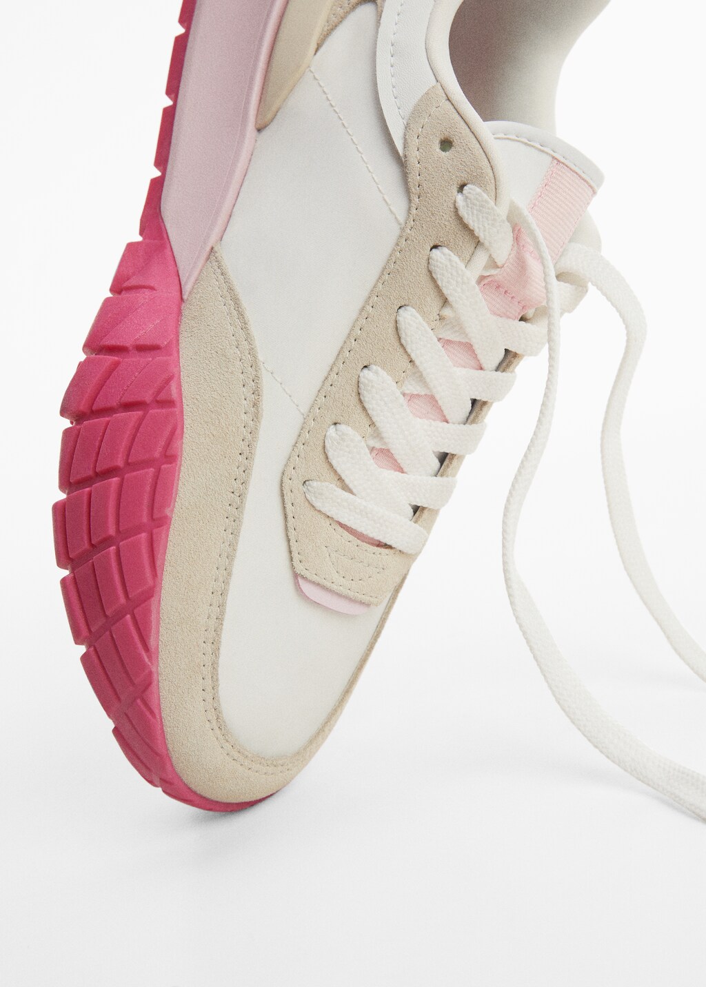 Leather panel sneakers - Details of the article 1