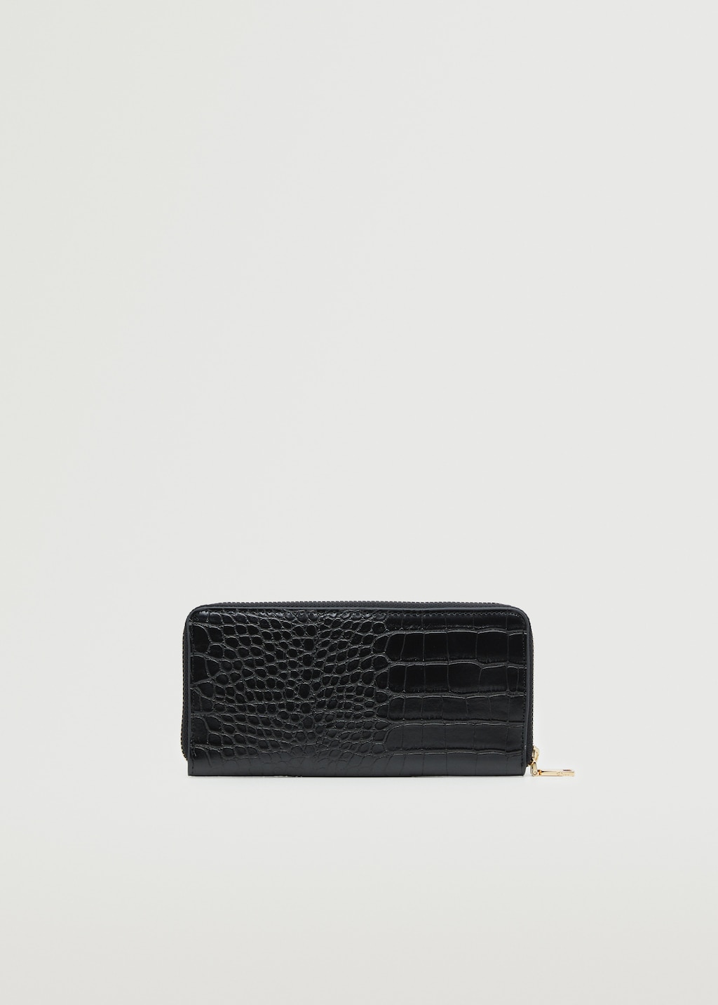 Croc-effect wallet - Medium plane