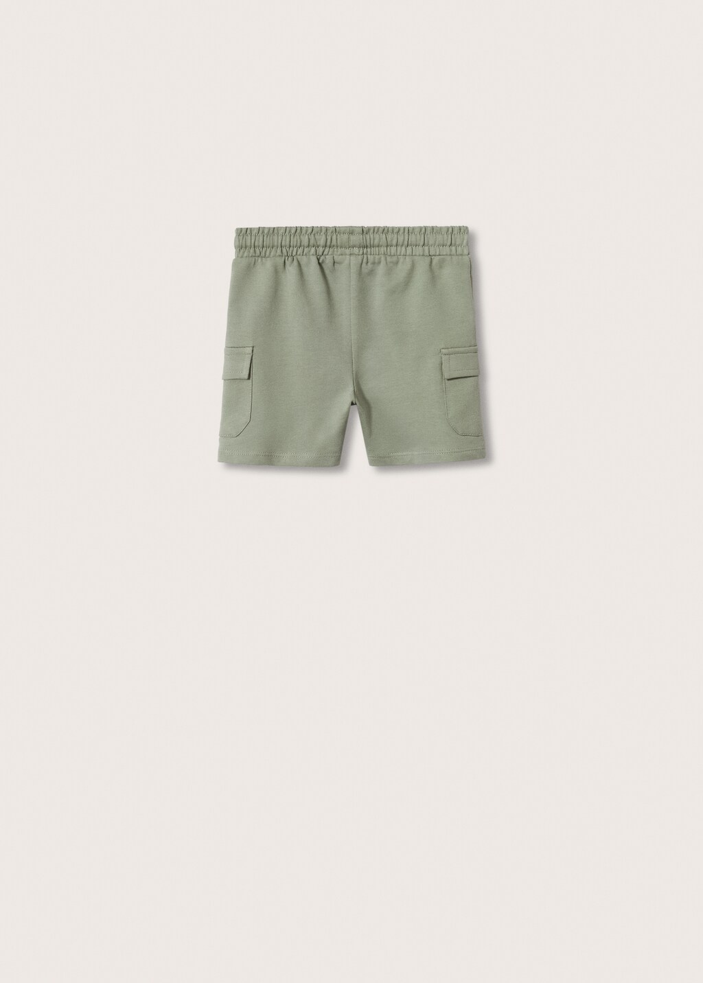 Cargo pockets cotton bermuda shorts - Reverse of the article