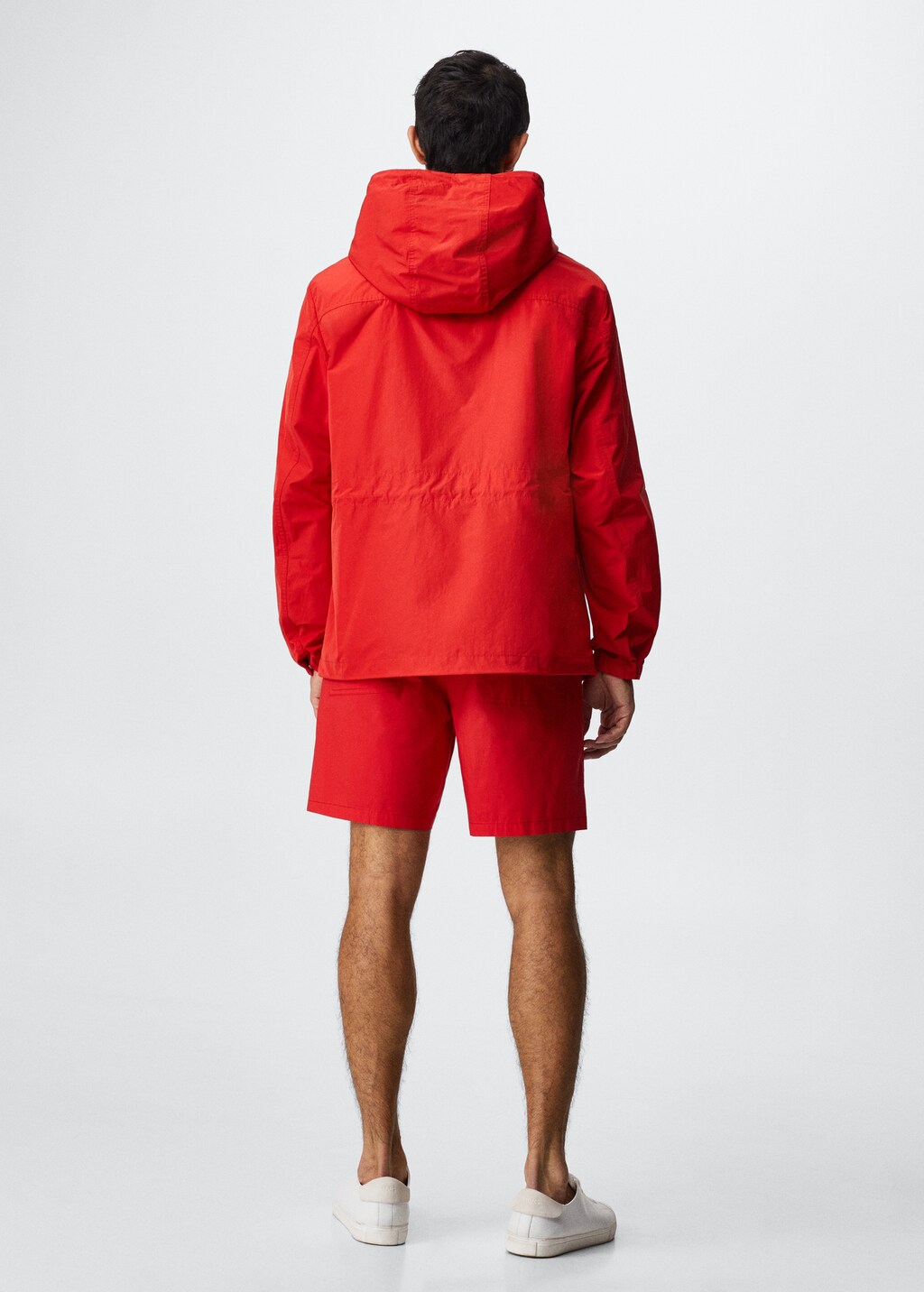 Raincoat hooded jacket - Reverse of the article