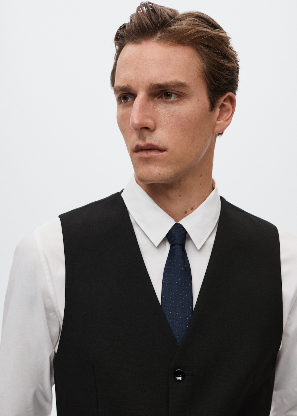 Super slim-fit suit waistcoat - Details of the article 1