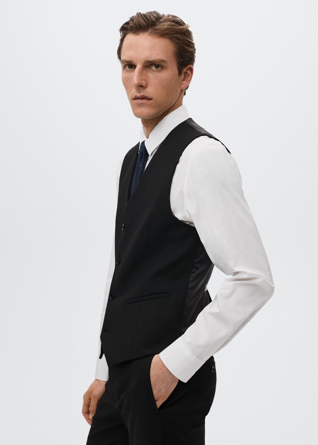 Super slim-fit suit waistcoat - Details of the article 2