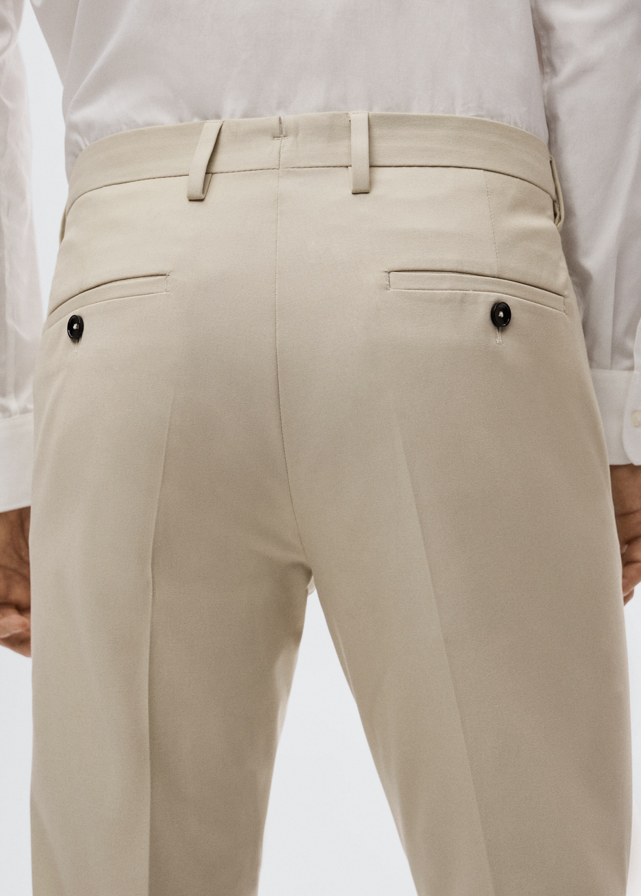 Super slim fit suit trousers - Details of the article 3