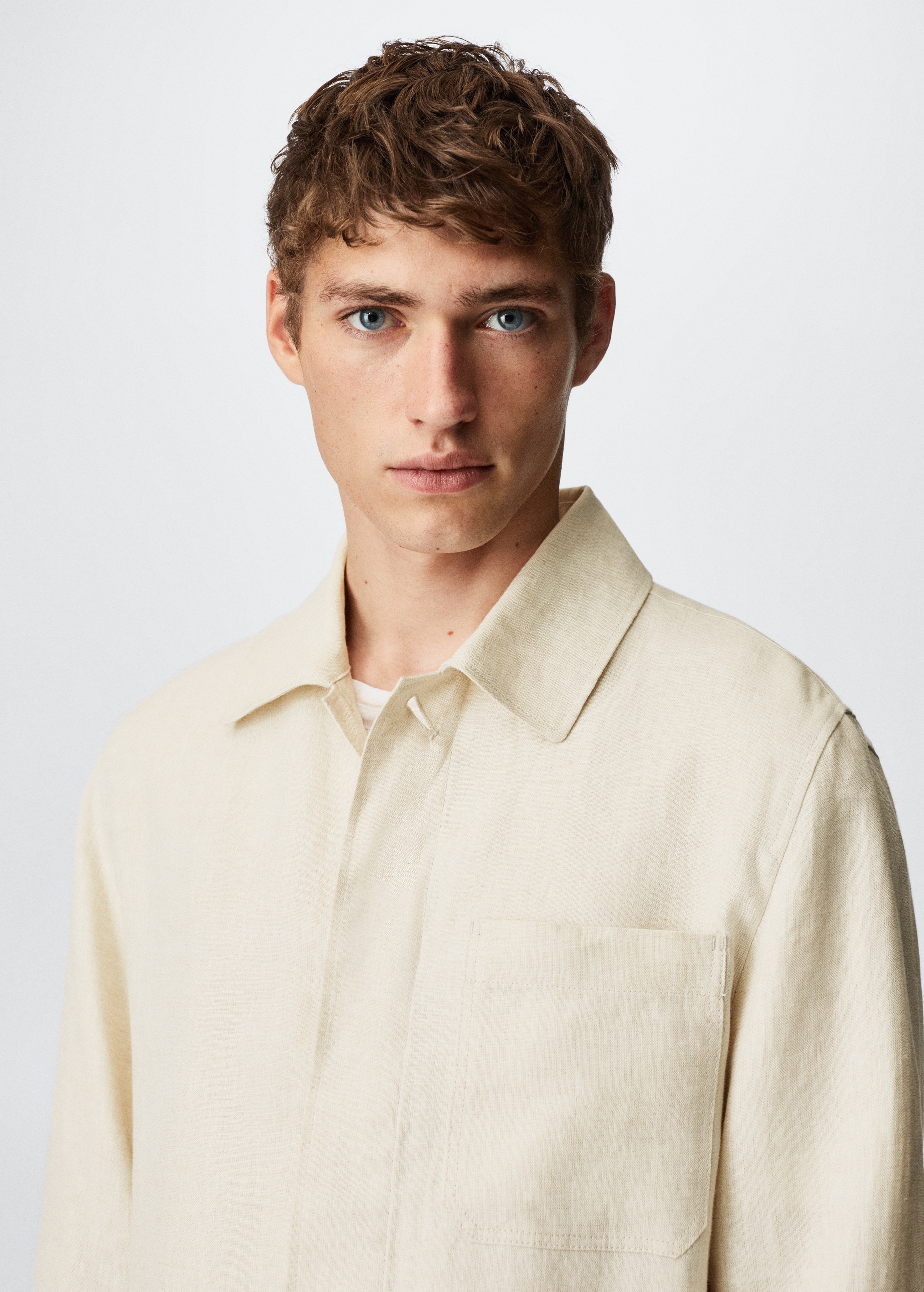 Linen worker jacket - Details of the article 1