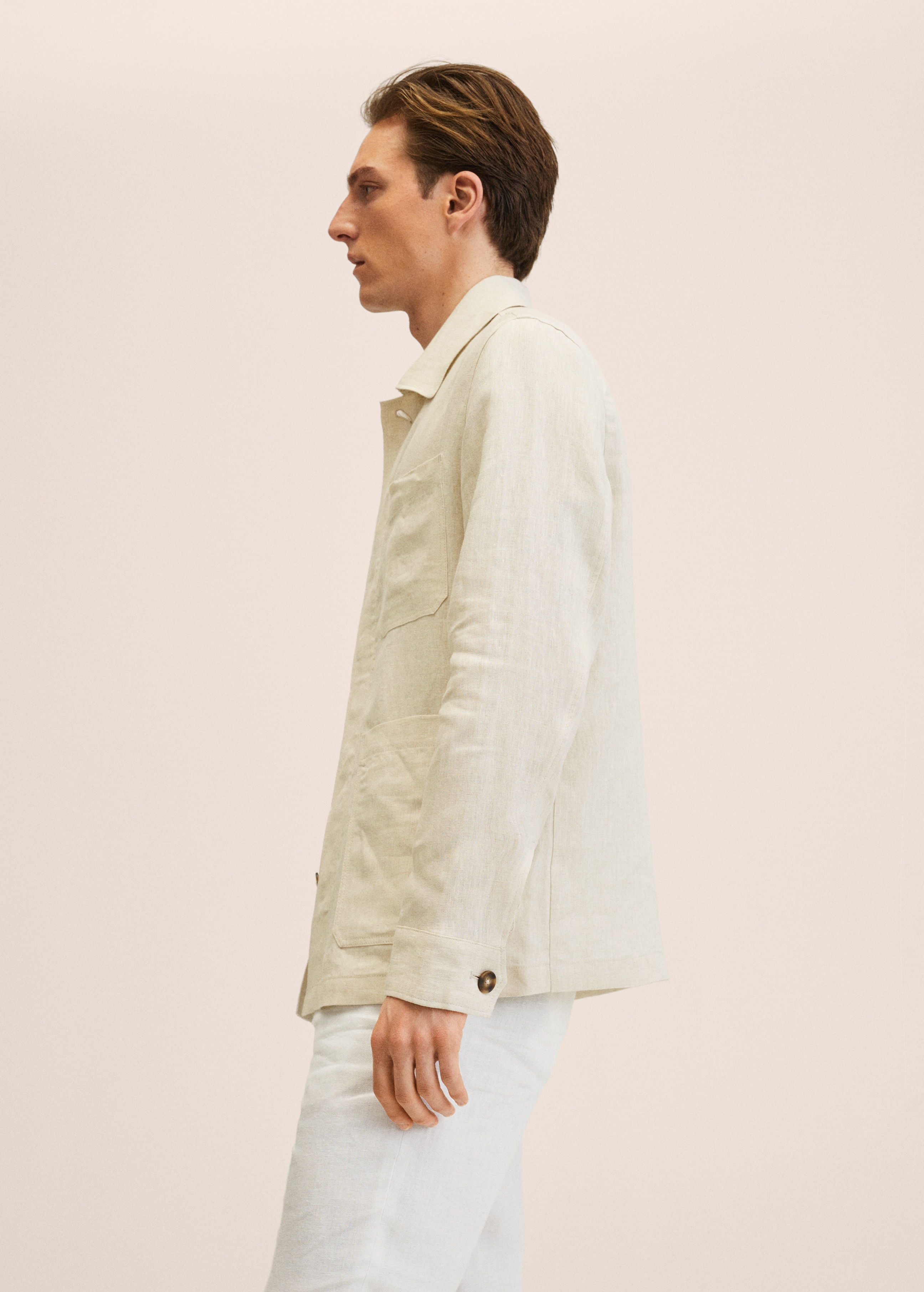 Linen worker jacket - Details of the article 2