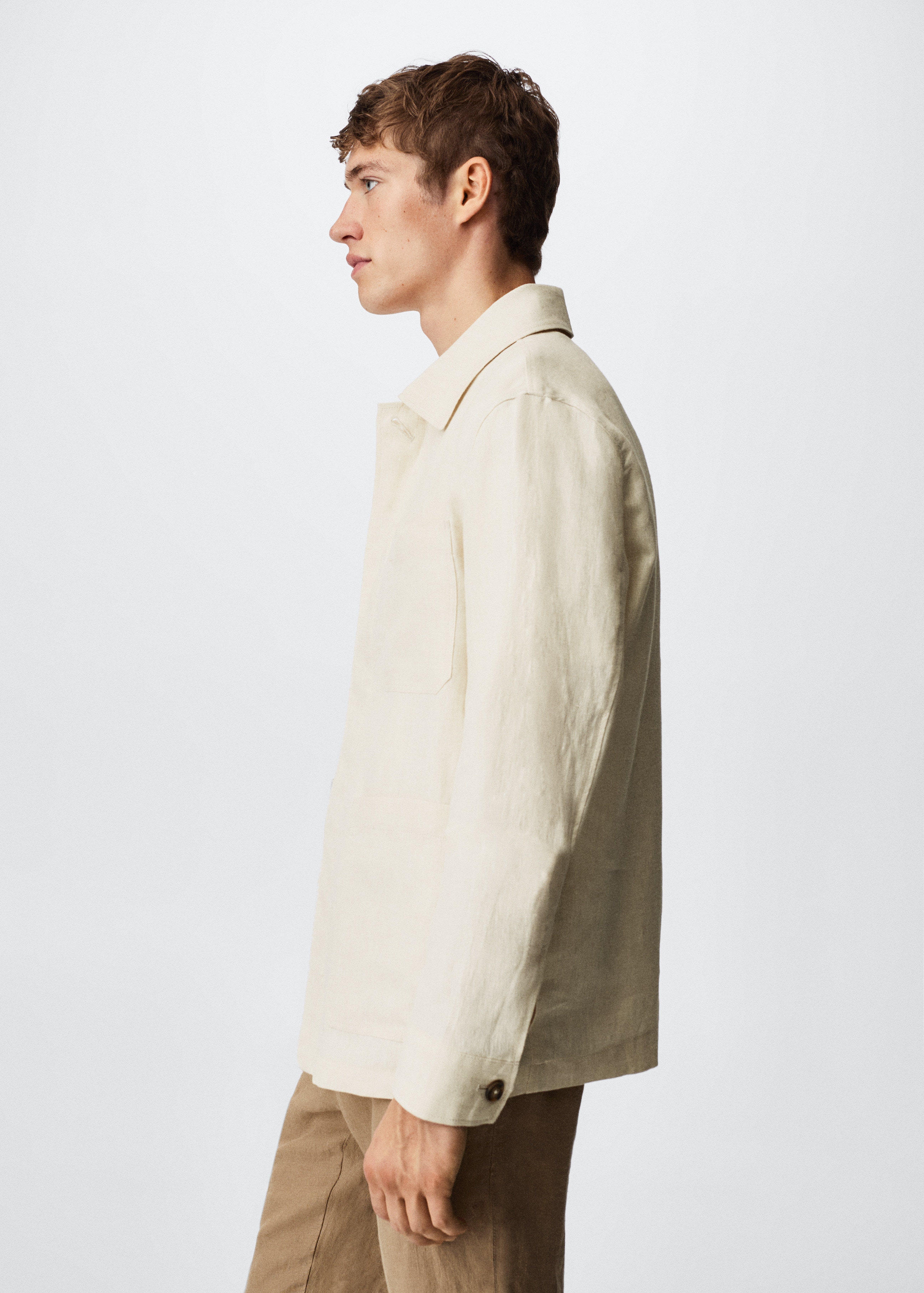 Linen worker jacket - Details of the article 3