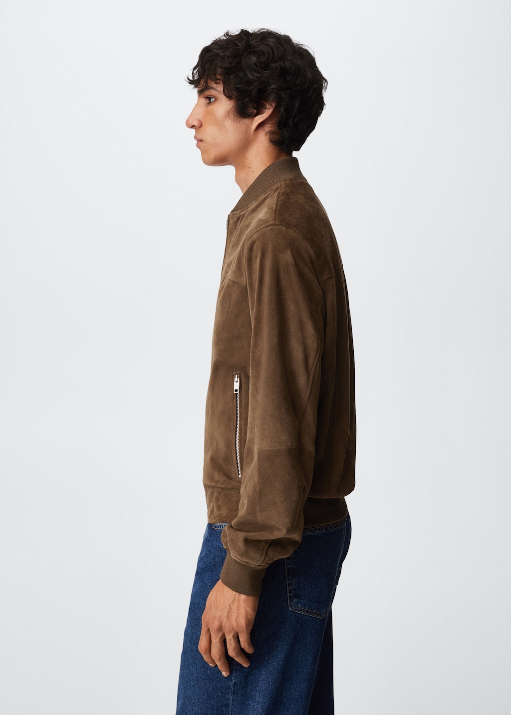 Suede bomber jacket - Details of the article 2