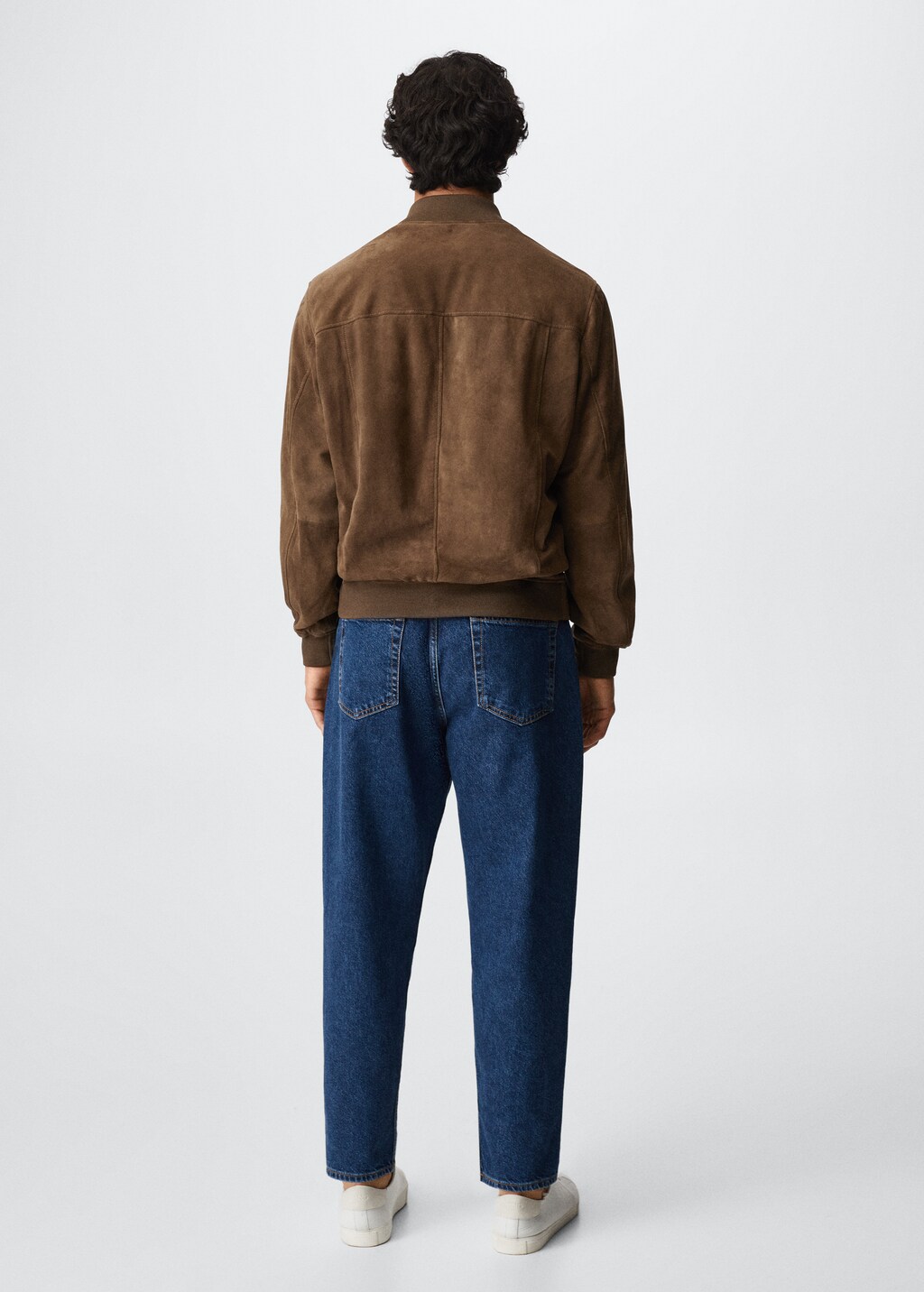 Suede bomber jacket - Reverse of the article