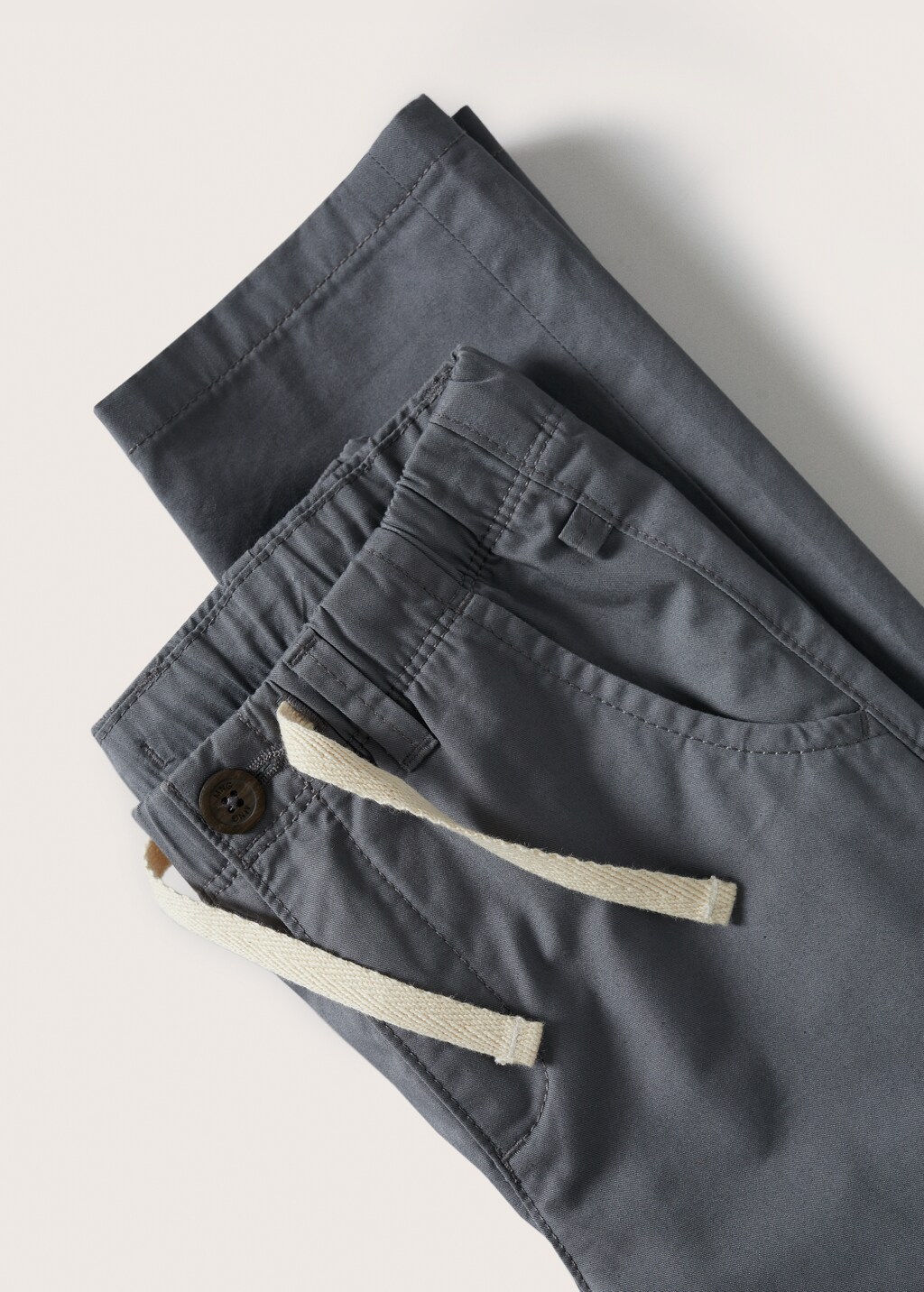 Cotton jogger-style trousers - Details of the article 8