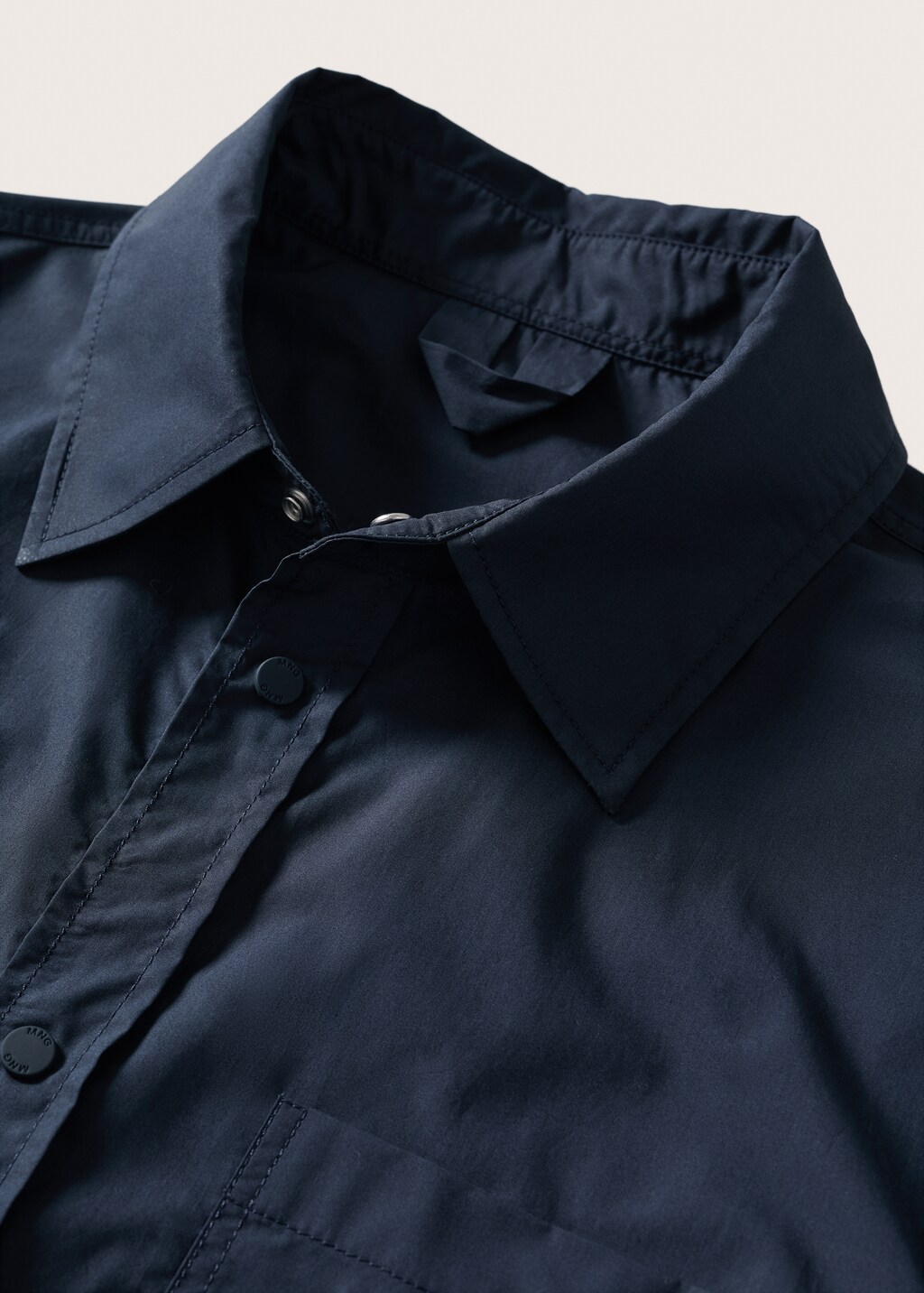 Chest-pocket cotton overshirt - Details of the article 8