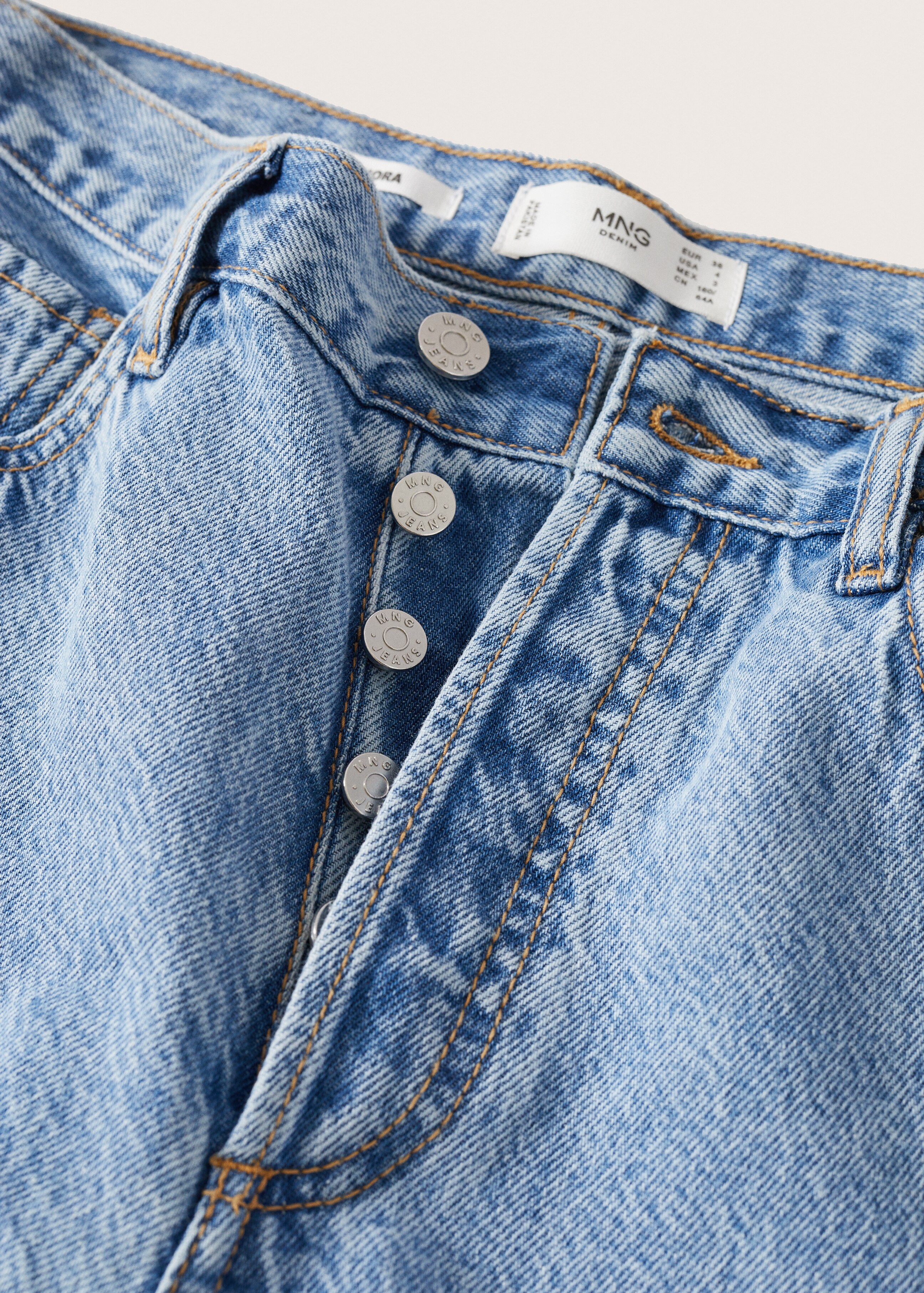 High-rise wideleg jeans  - Details of the article 8