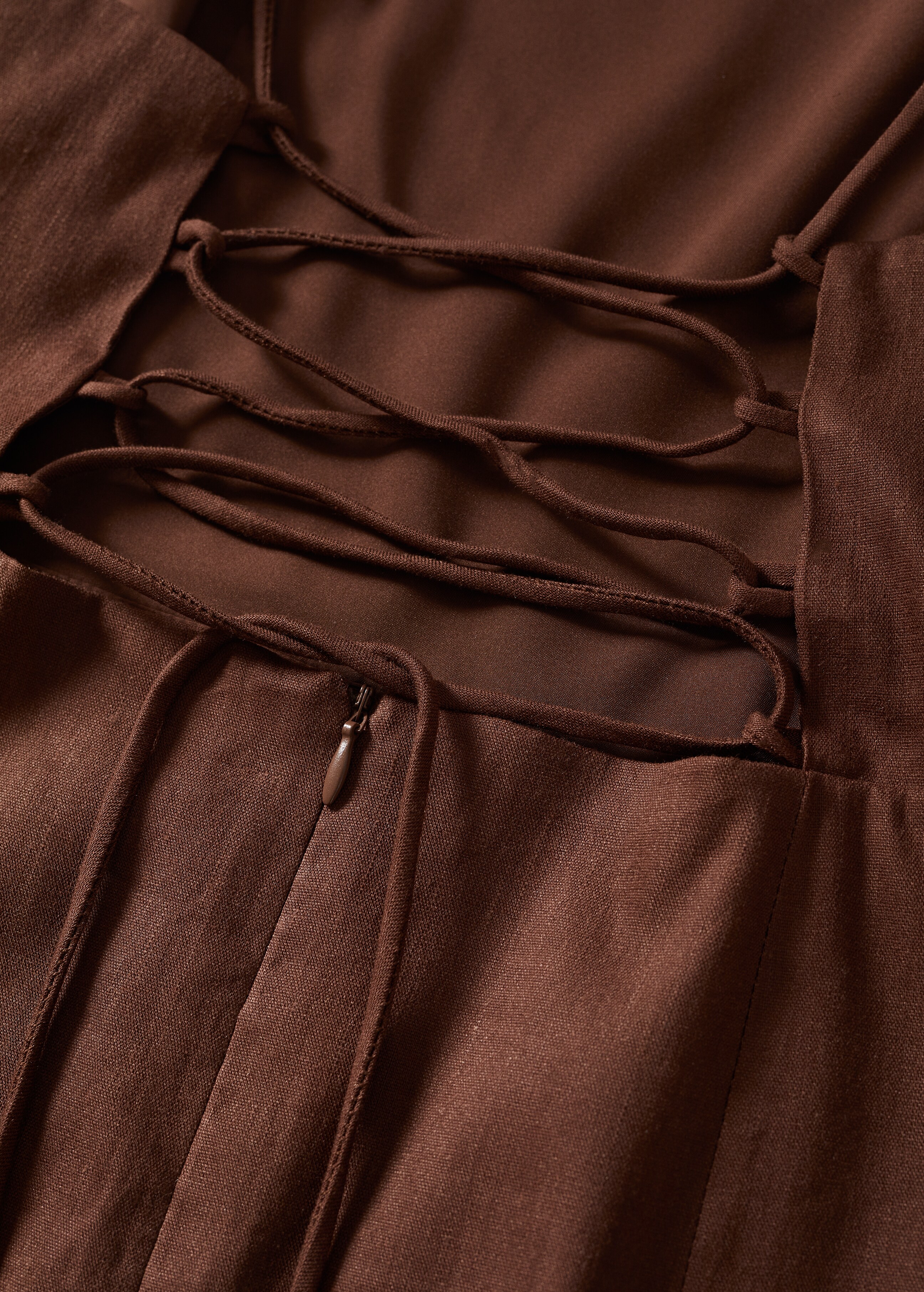 Linen strap dress - Details of the article 8