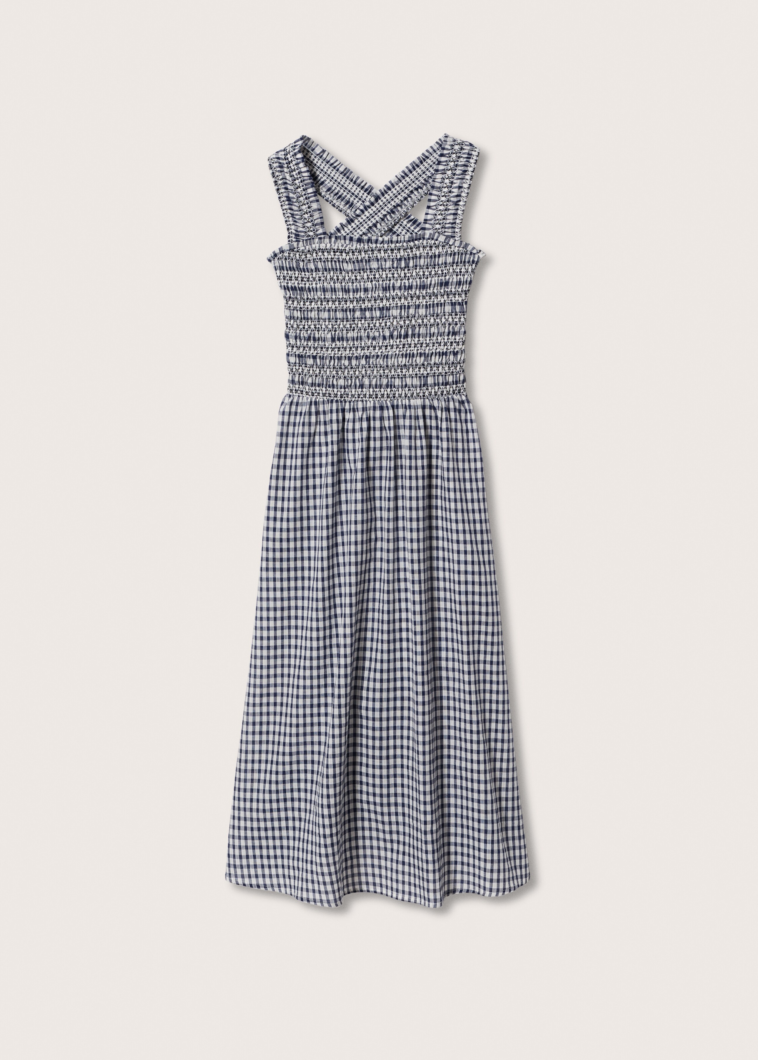 Gingham check cottoned dress - Article without model