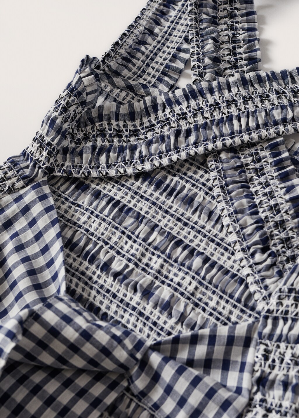 Gingham check cottoned dress - Details of the article 8