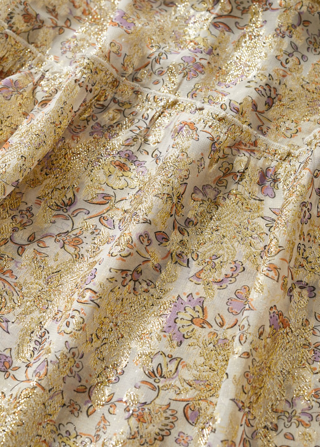 Lurex floral dress - Details of the article 8