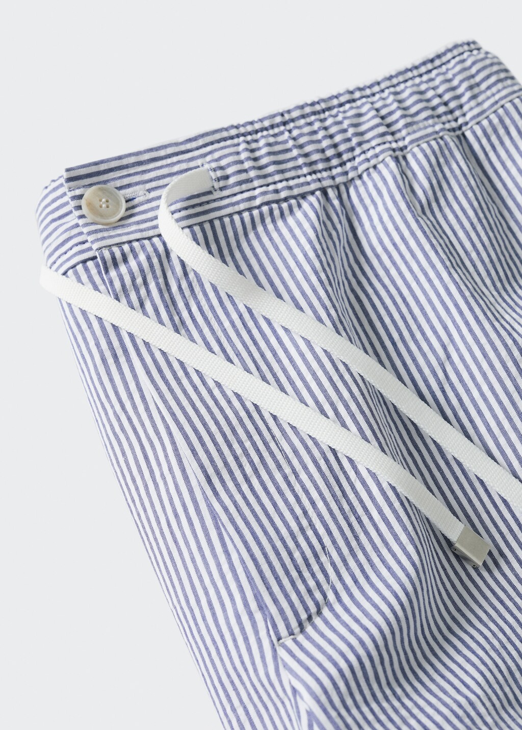 Striped seersucker shorts - Details of the article 8