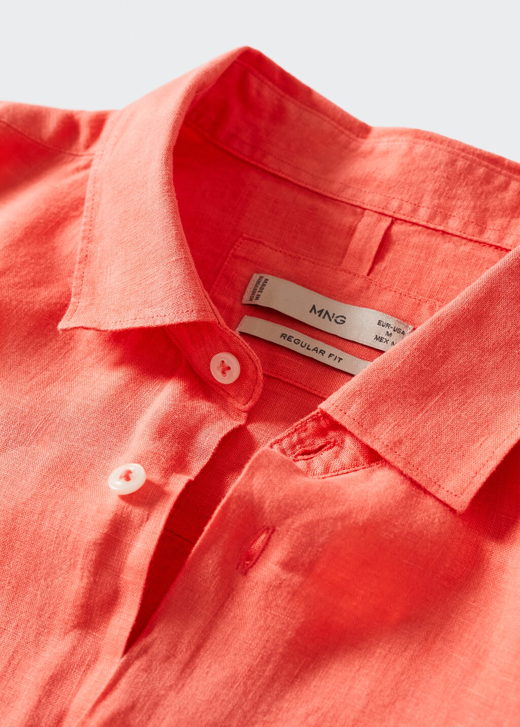 100% linen short sleeve shirt - Details of the article 7