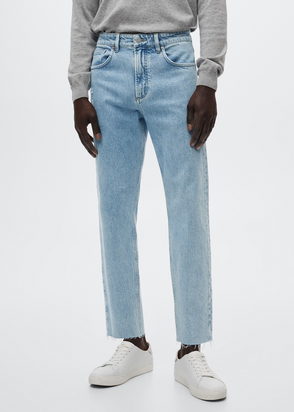 Ben tapered cropped jeans - Medium plane