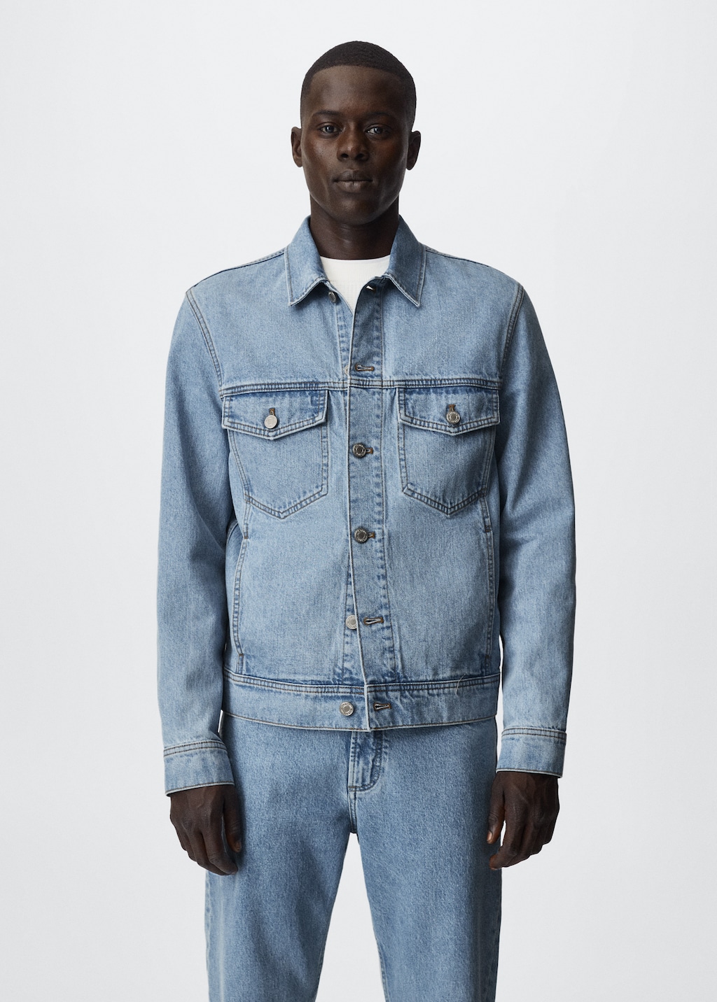 Pocketed denim jacket - Medium plane