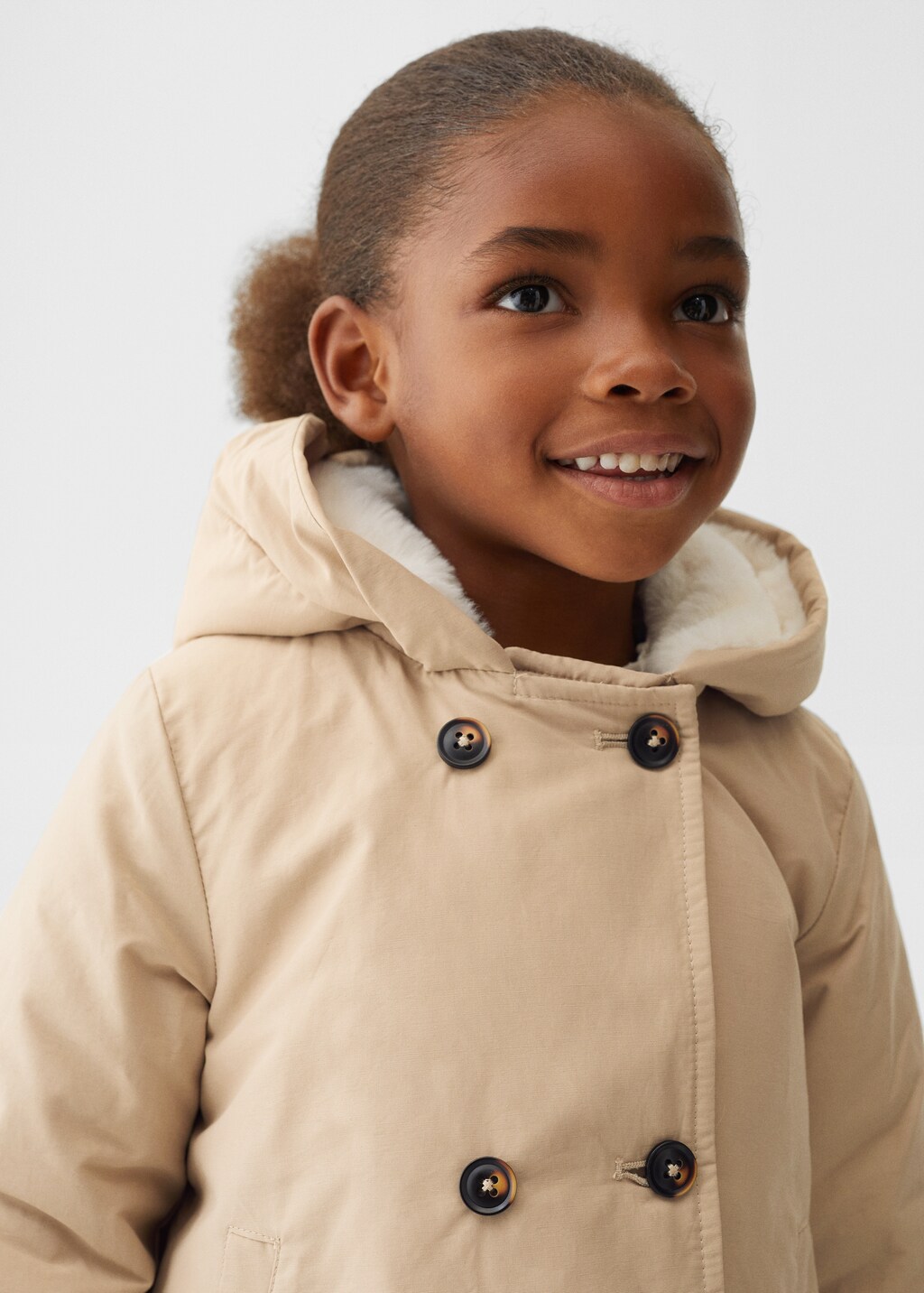 Manteau fourrure capuche best sale