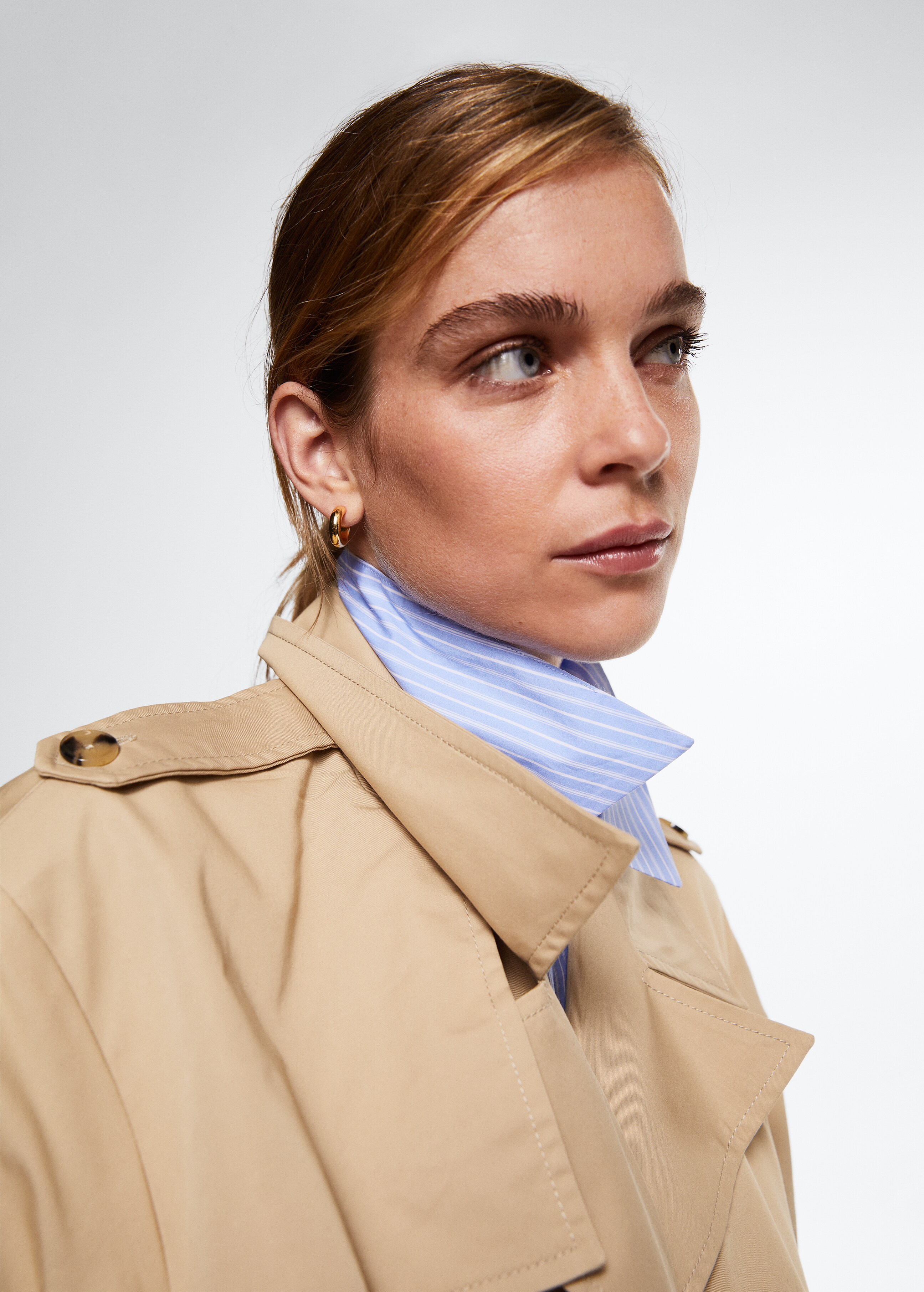 Cotton classic trench coat - Details of the article 1
