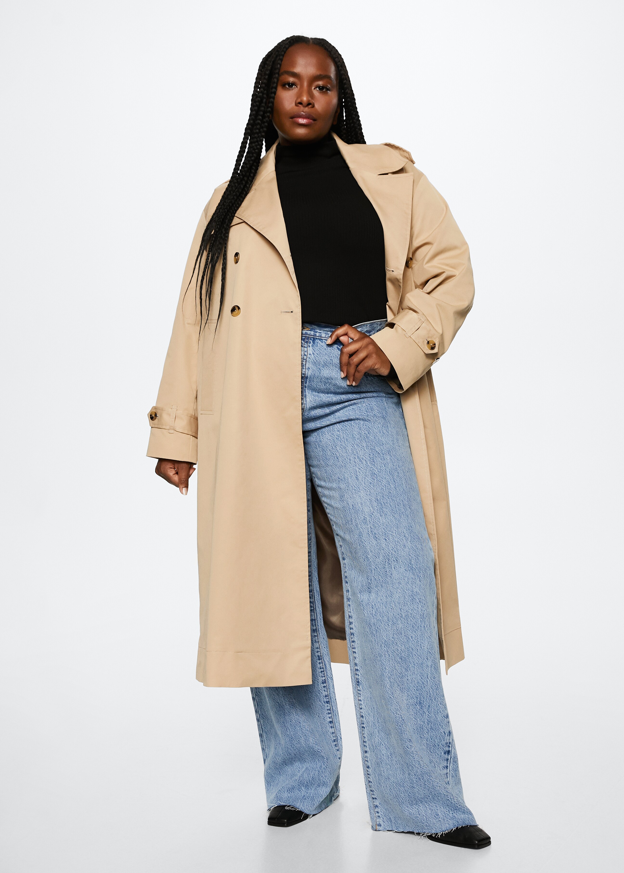 Cotton classic trench coat - Details of the article 3