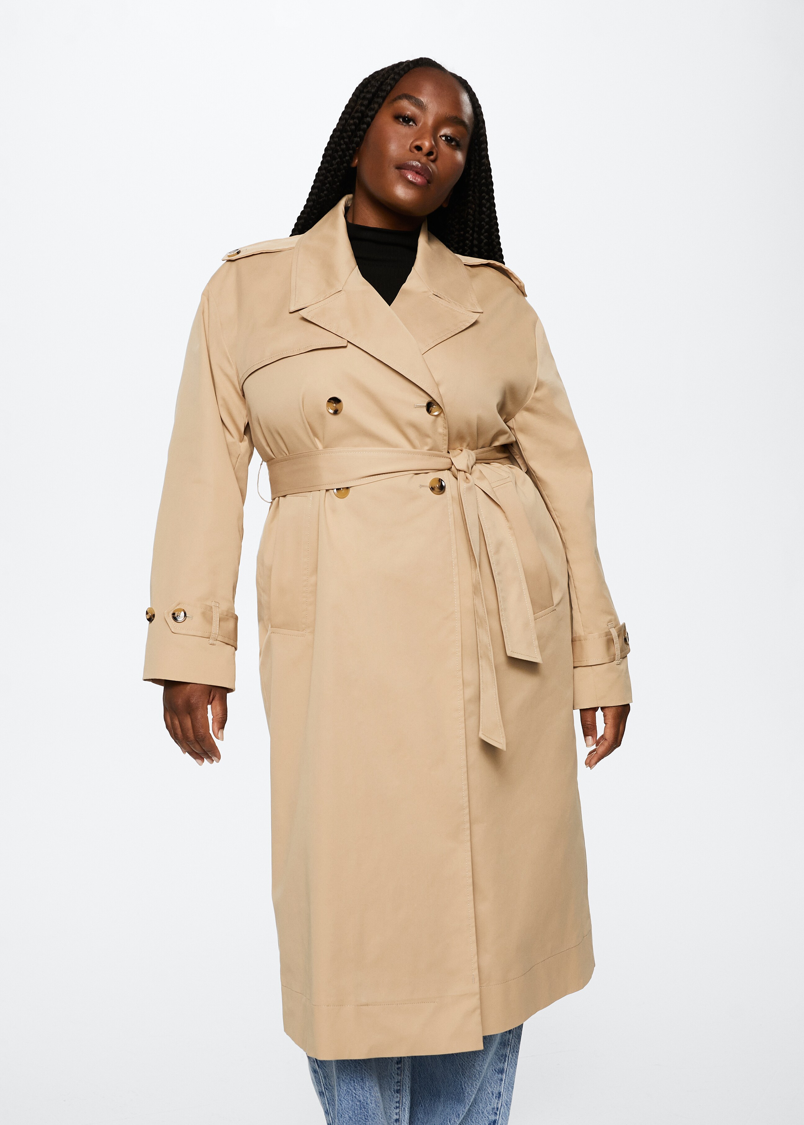 Cotton classic trench coat - Details of the article 4