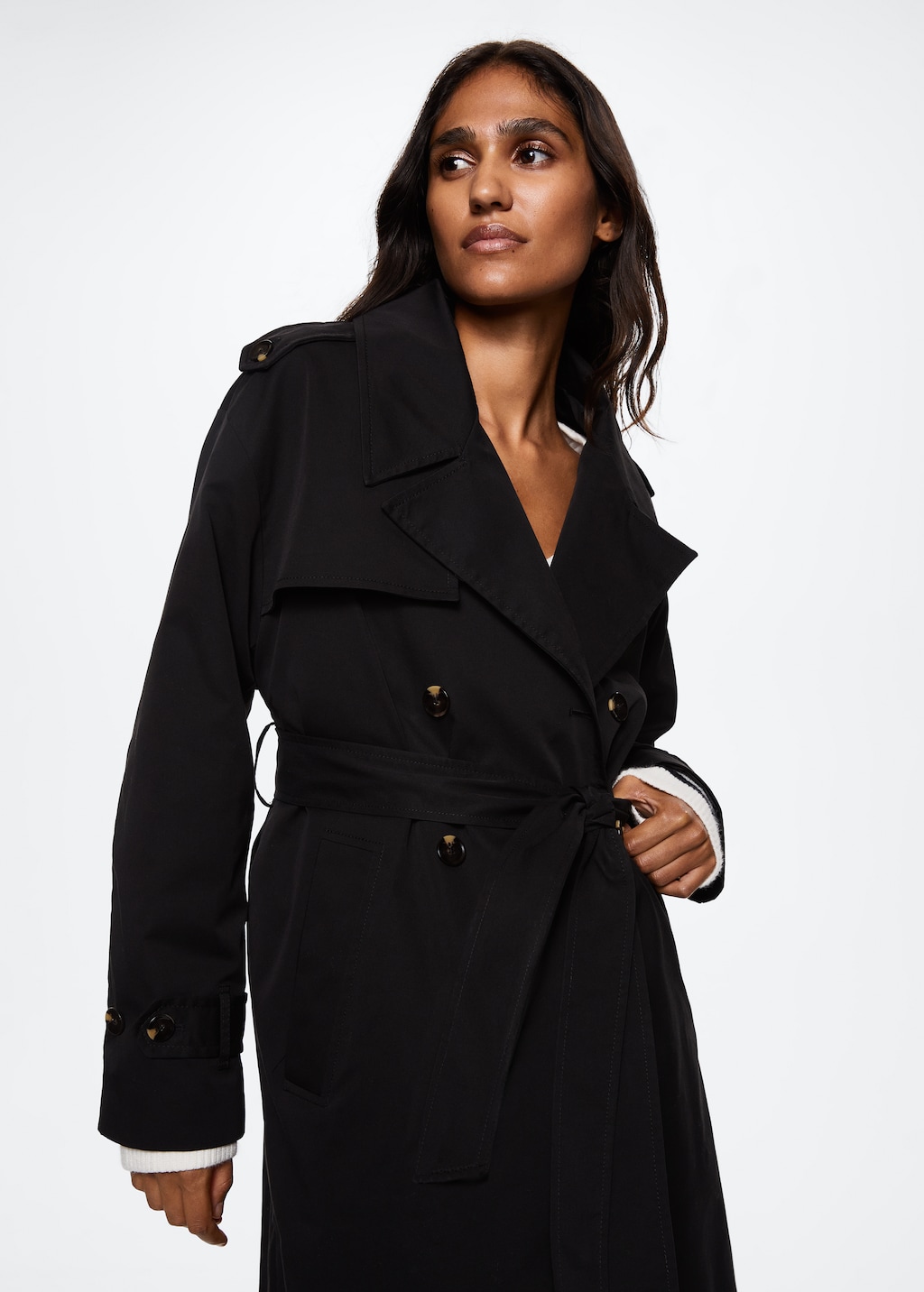 Cotton classic trench coat - Details of the article 2