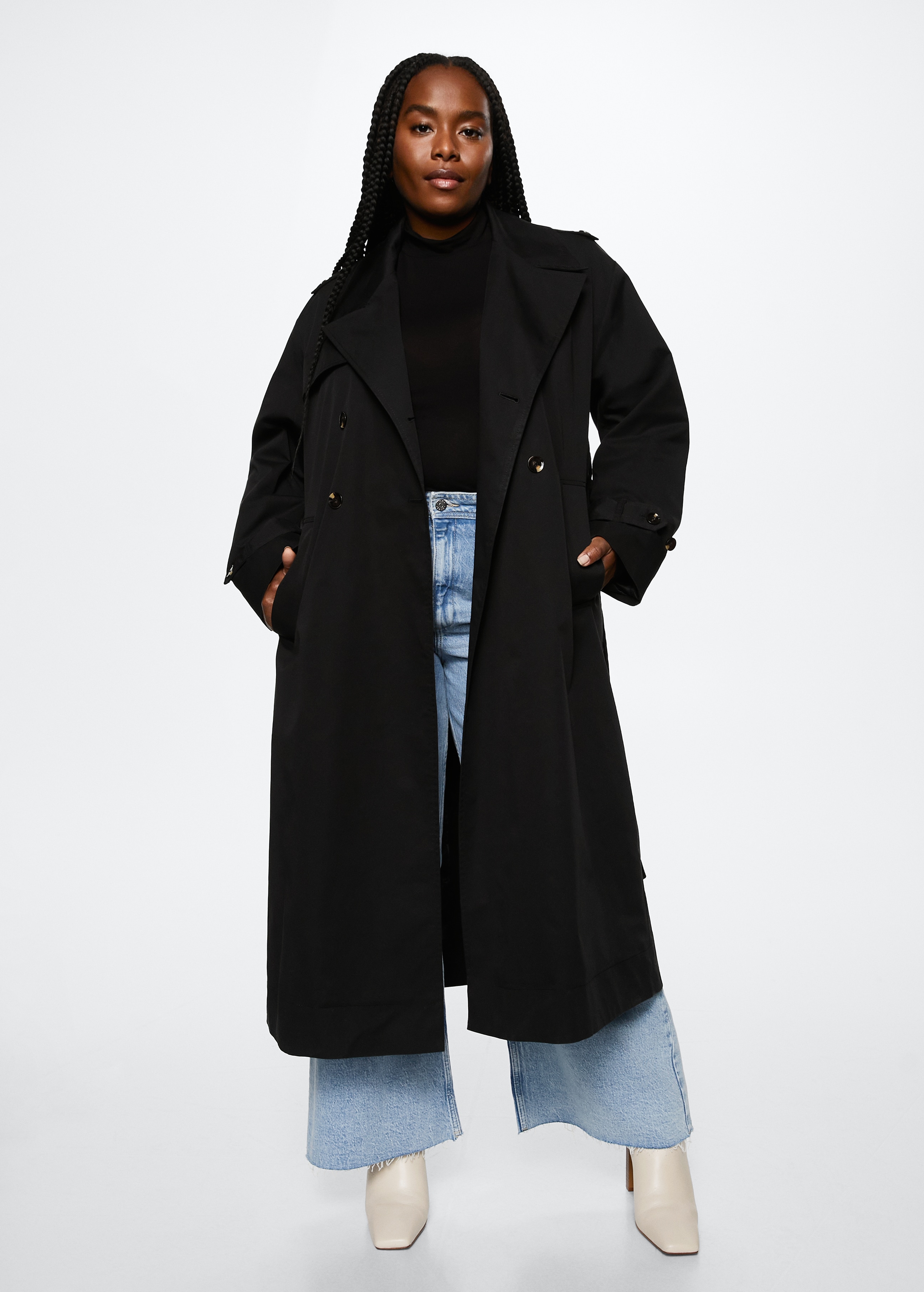 Cotton classic trench coat