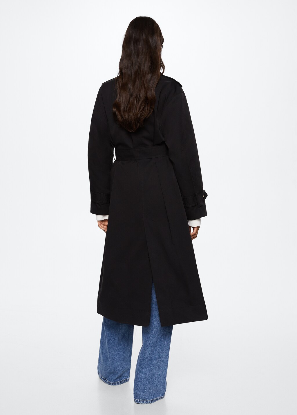 Cotton classic trench coat - Reverse of the article