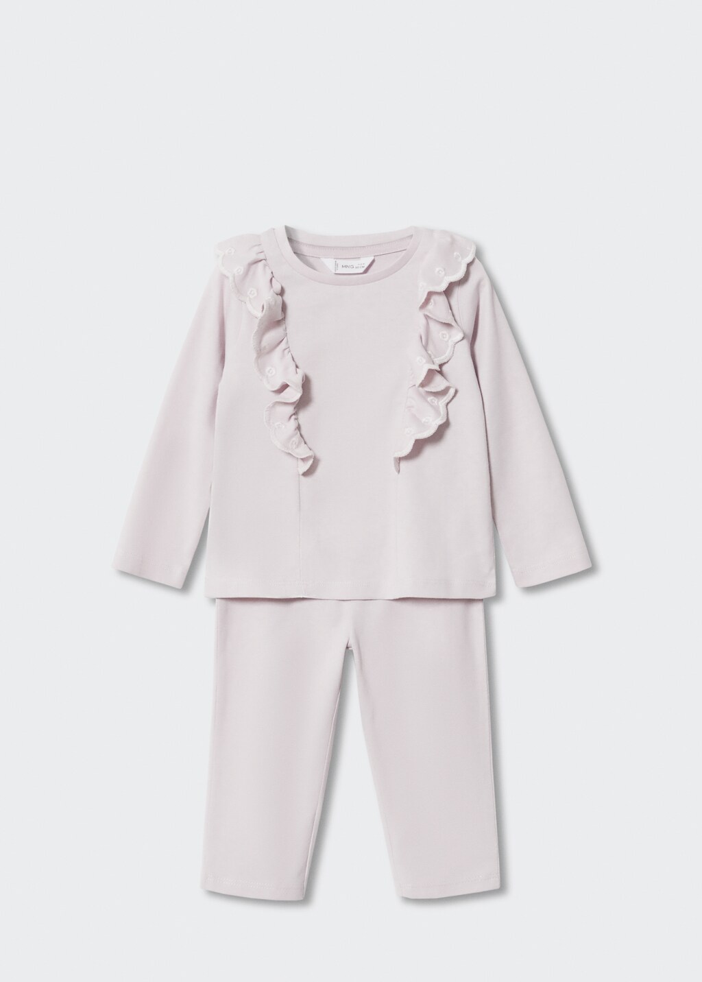 Ruffled cotton pyjamas - Article without model