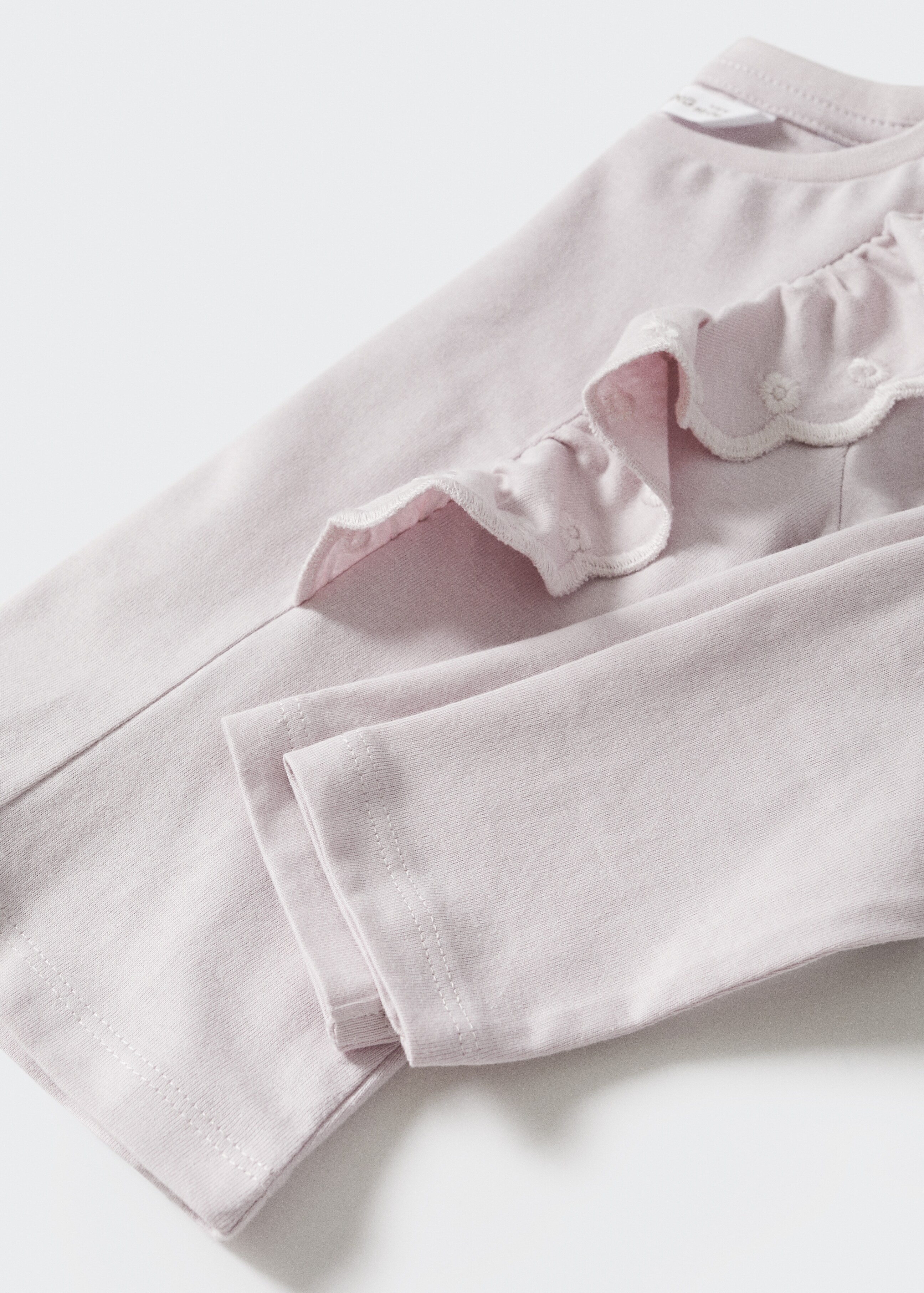 Ruffled cotton pyjamas - Details of the article 9