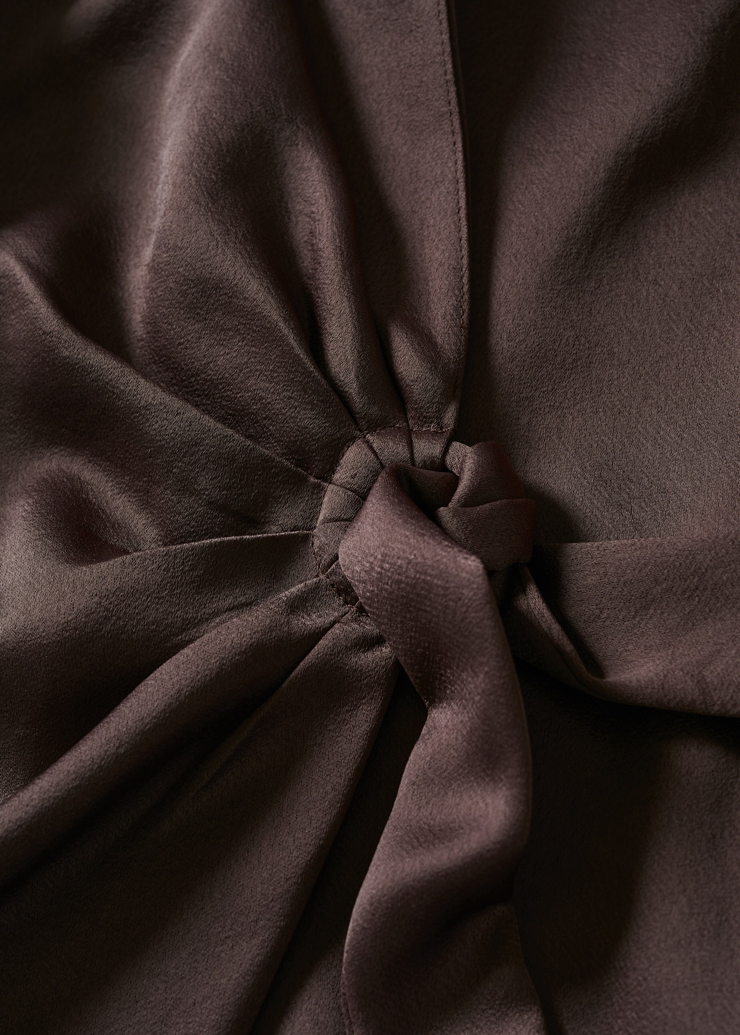 Satin shirt dress - Details of the article 8