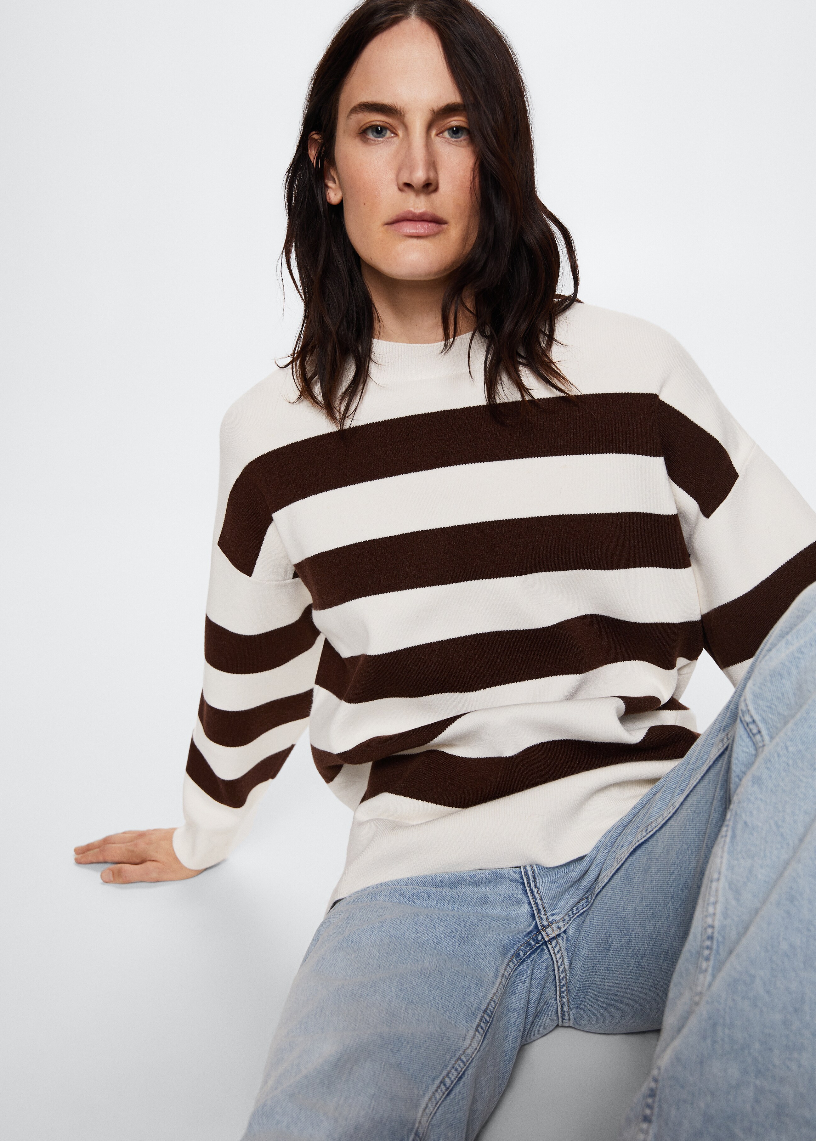 Striped knit sweater - Details of the article 2