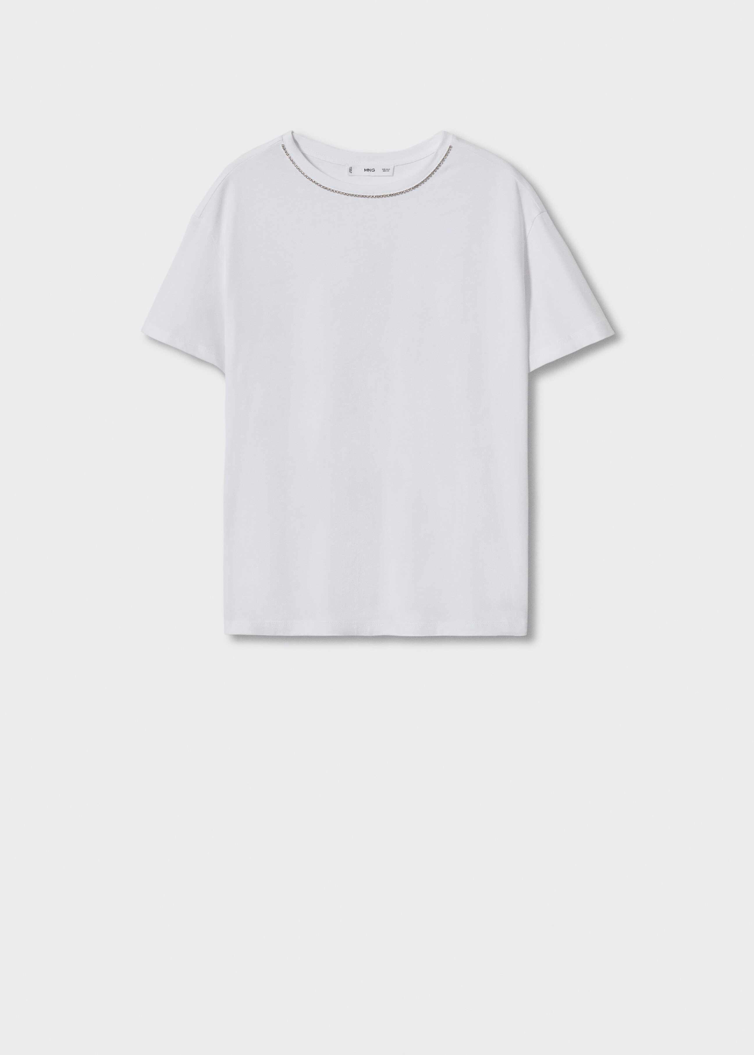 T-shirt de algodão e strass - Artigo sem modelo