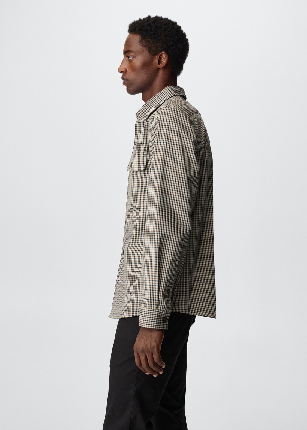 Gingham check overshirt - Details of the article 6