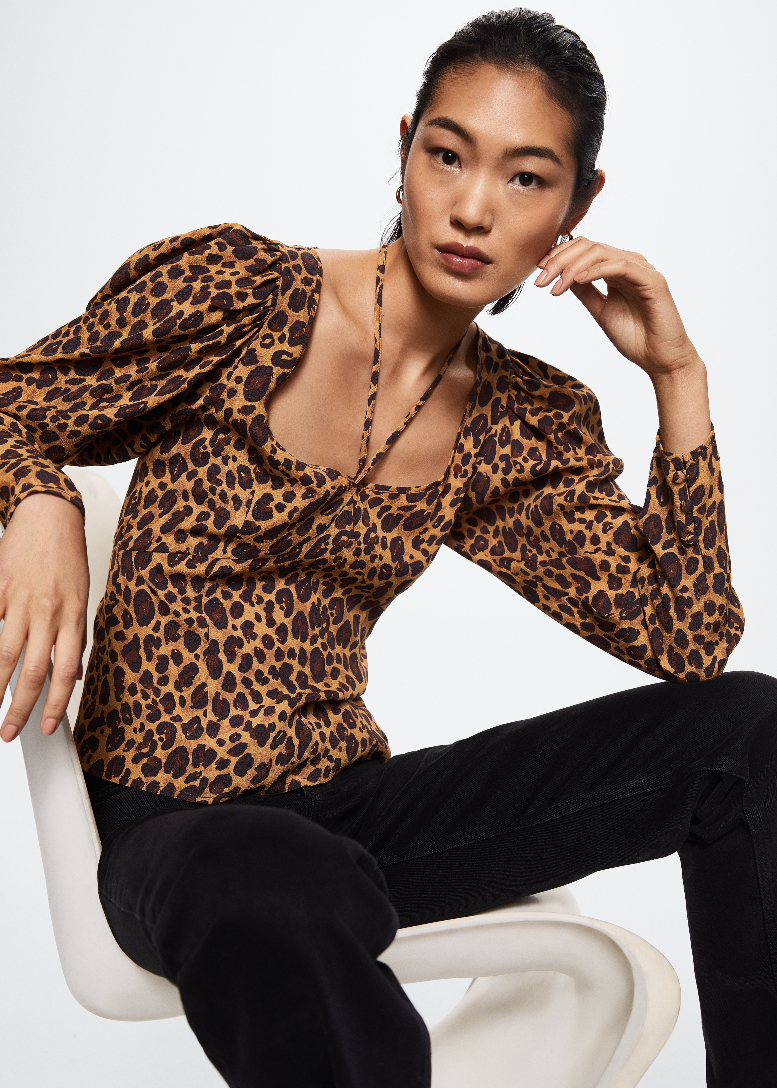 Blusa leopardata leggera - Dettaglio dell'articolo 2
