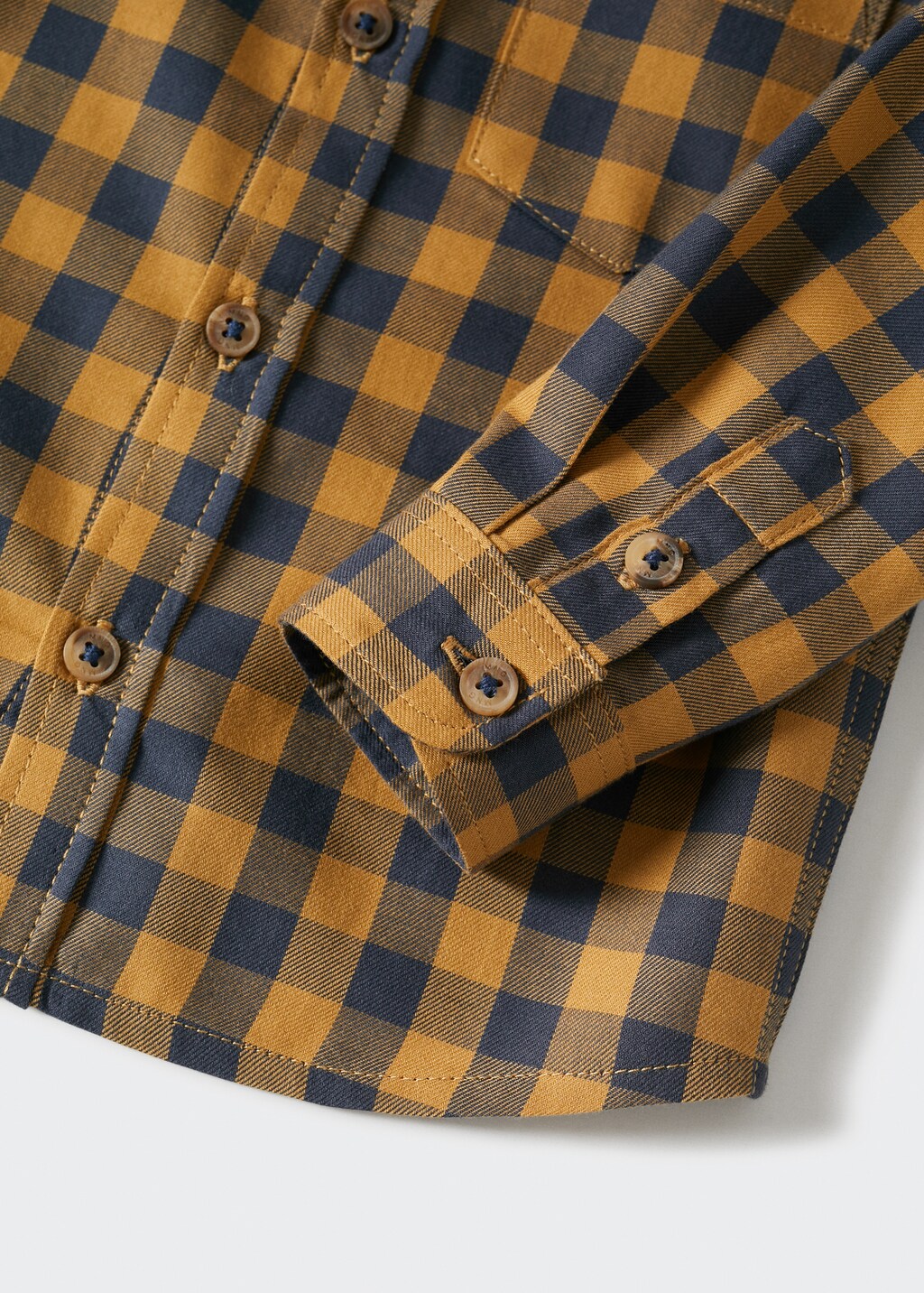 Check cotton shirt - Details of the article 8