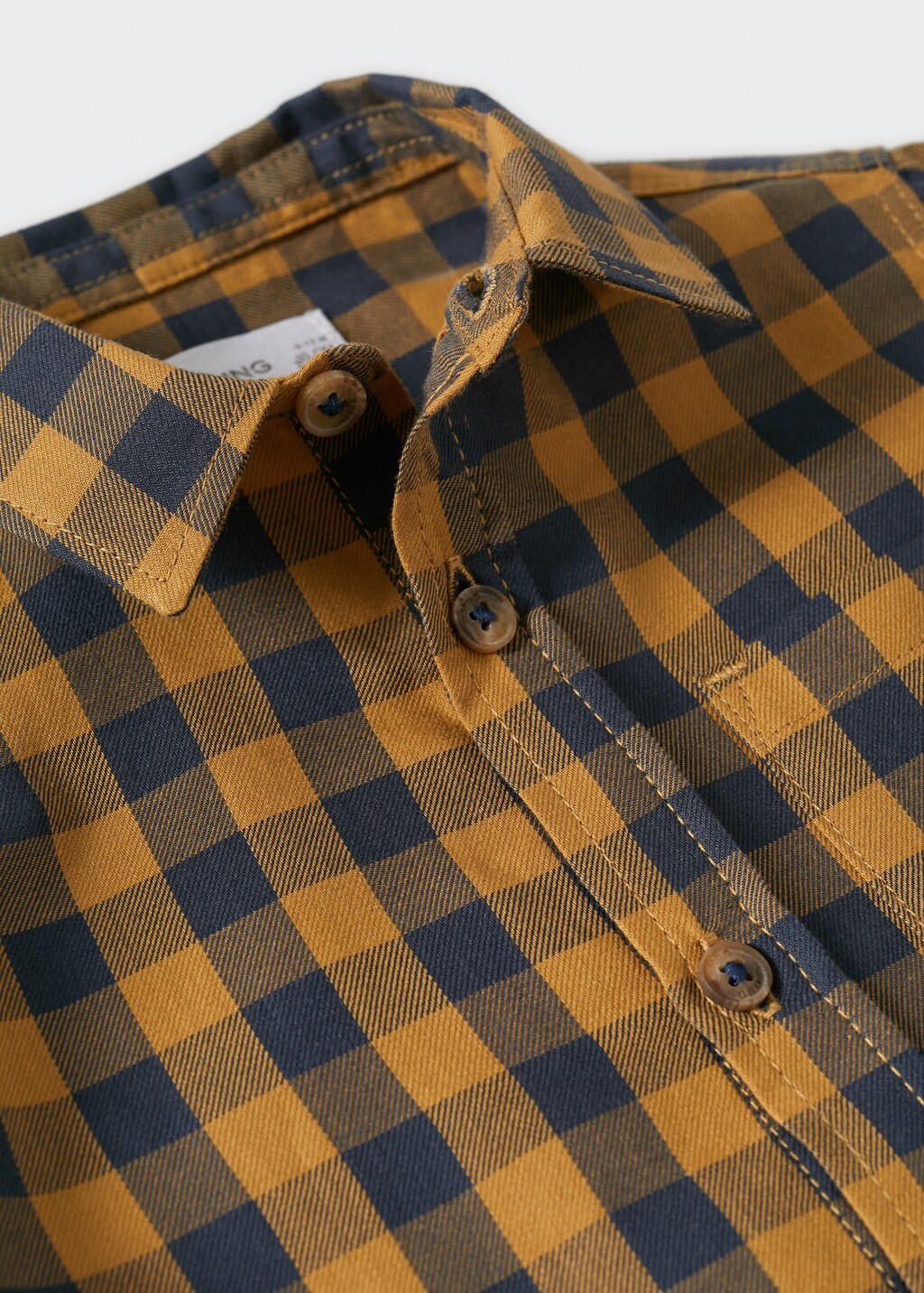 Check cotton shirt - Details of the article 9